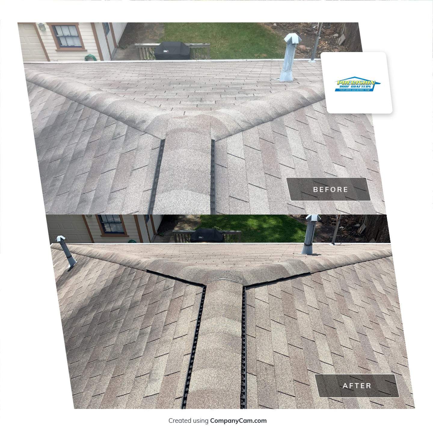 Transform your roof's durability and appeal with Precision Roof Crafters, Inc., where quality meets craftsmanship.
