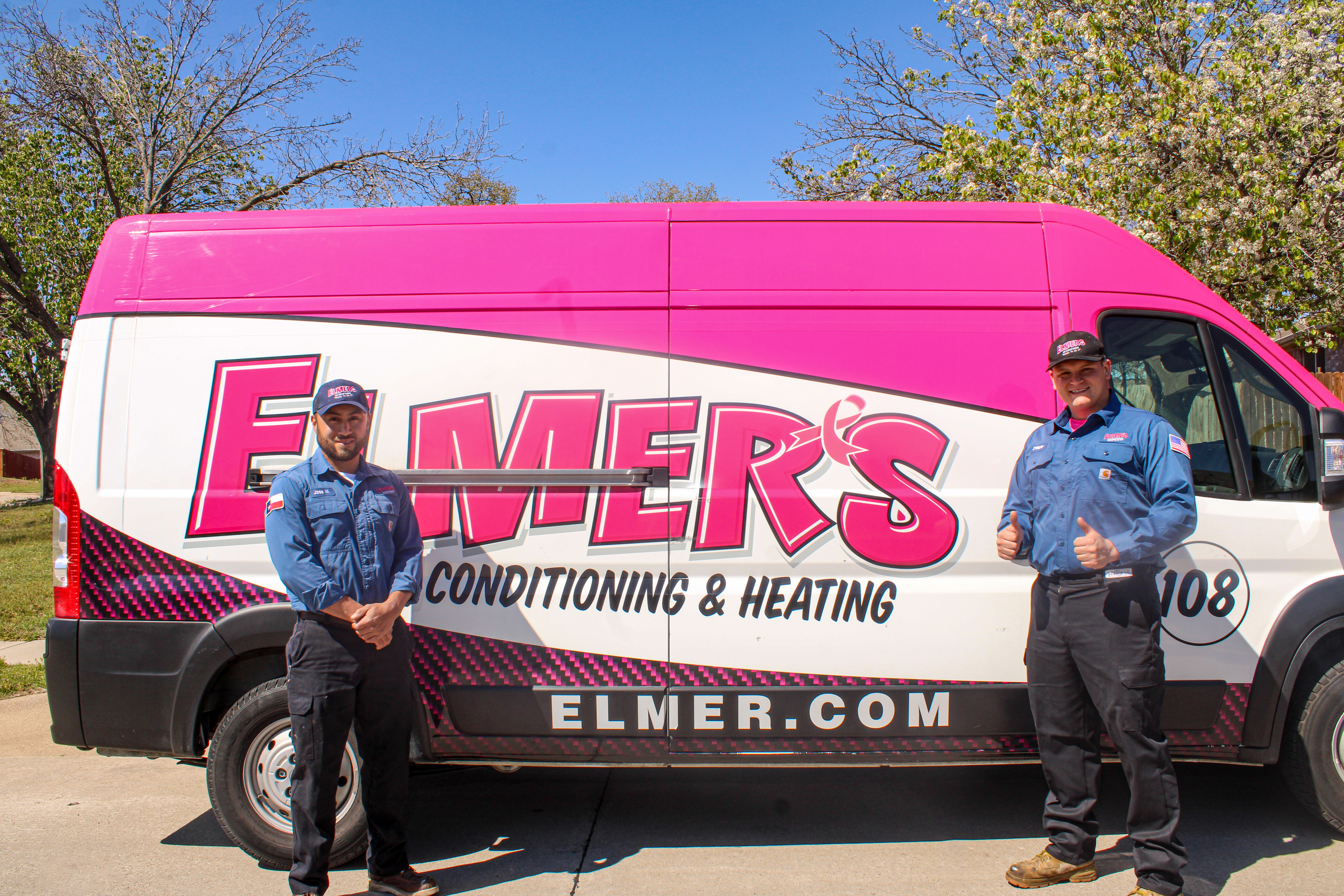 Experience the reliable service of Elmer's Home Services, where our professional technicians ensure your comfort every day!