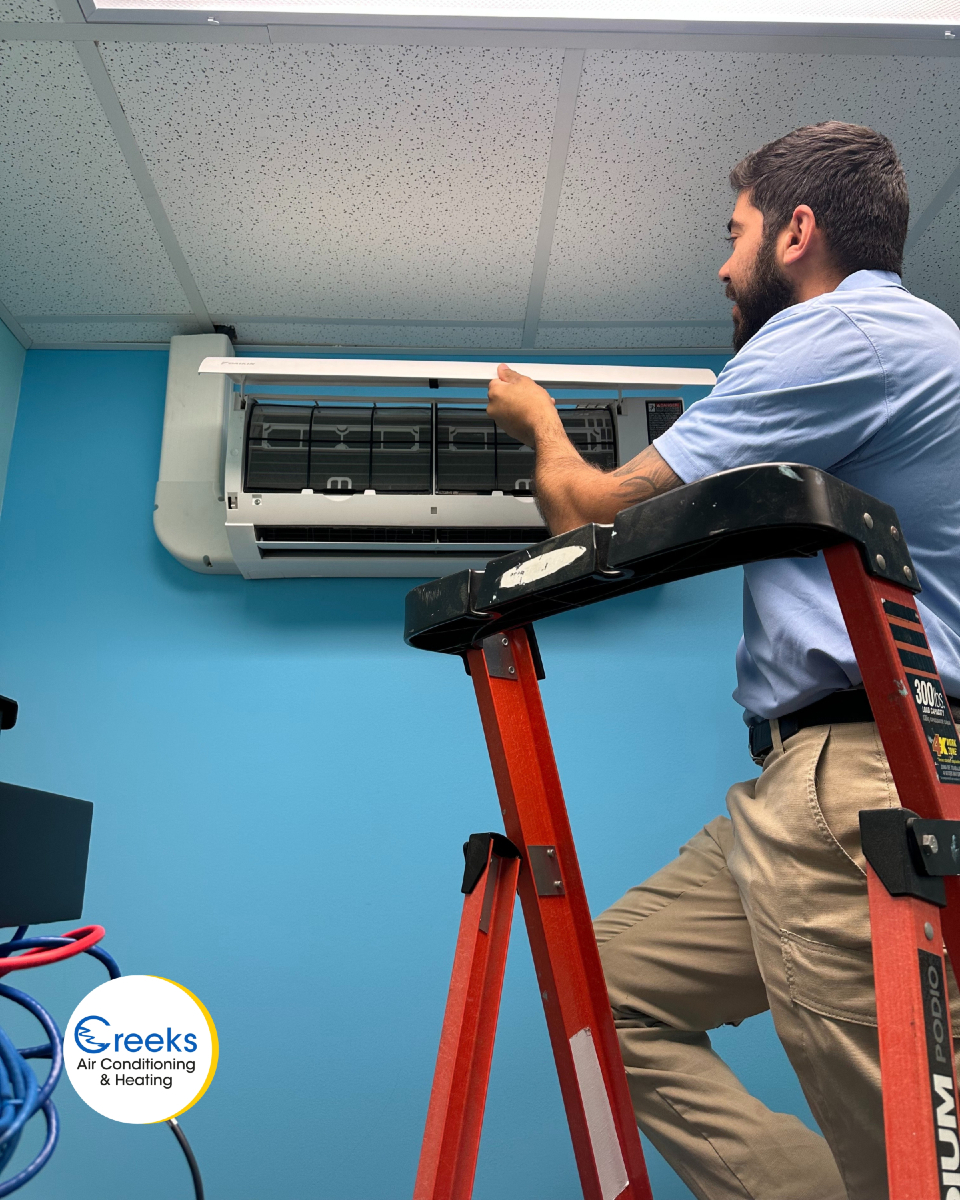 Experience top-notch air conditioning services with Creeks Air Conditioning & Heating, where our skilled technicians ensure your comfort with professionalism and care.