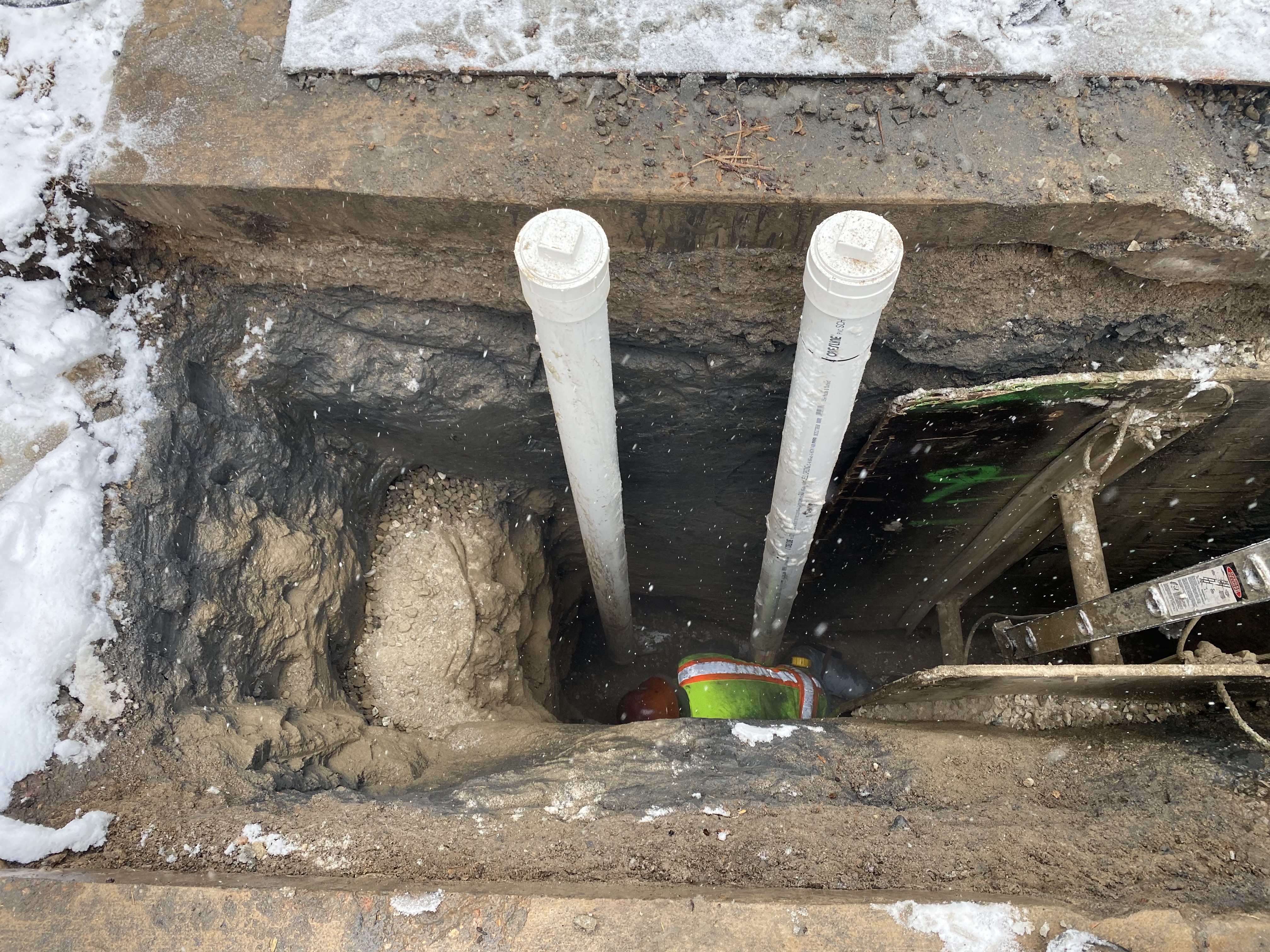 At Bell Plumbing, Heating, Cooling & Electrical, we expertly handle complex outdoor projects regardless of the weather, ensuring your home's systems run smoothly.