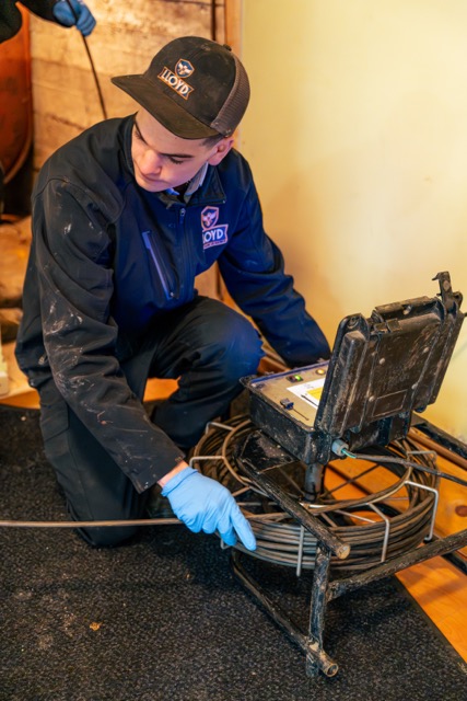 Skilled technicians from Lloyd Plumbing, Heating, Air, Electrical deliver careful, professional in-home inspections using specialized equipment for reliable results.
