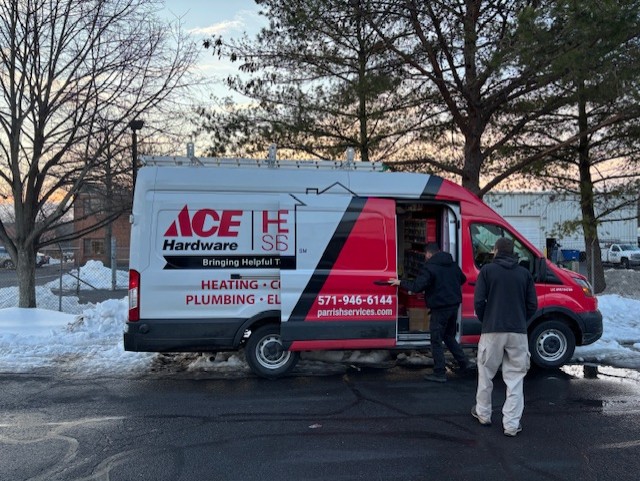 Parrish Services arrives fully equipped and ready to tackle heating, plumbing, or electrical needs with dependable winter-ready professionalism.