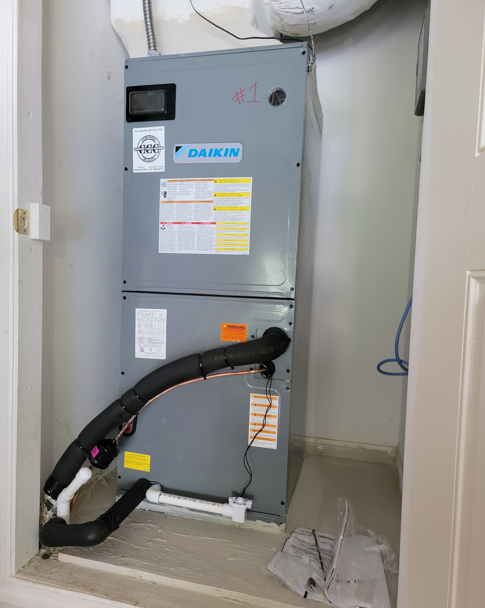 Certified Climate Control ensures top-notch indoor comfort with professionally installed Daikin HVAC systems.