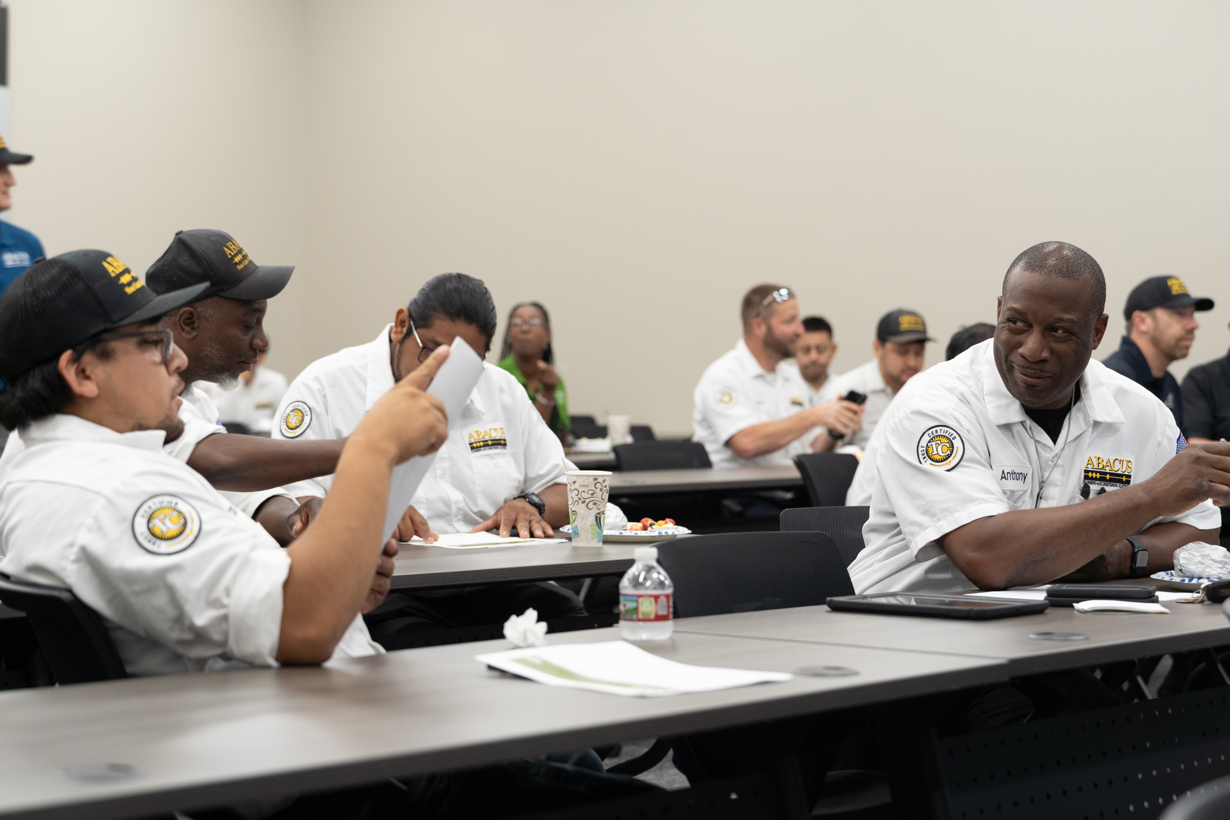 Abacus Plumbing, Air Conditioning, & Electrical demonstrates commitment to professional training and teamwork, ensuring reliable service for customers.