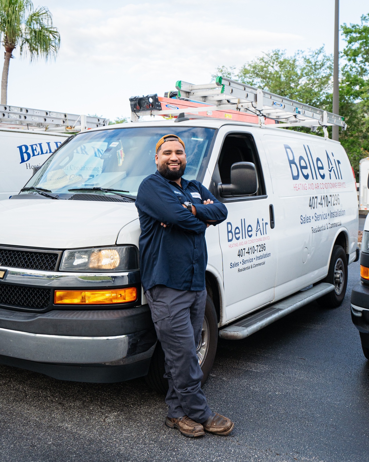 Experience the professional touch of Belle Air, where our expert technicians are ready to provide top-notch HVAC services.