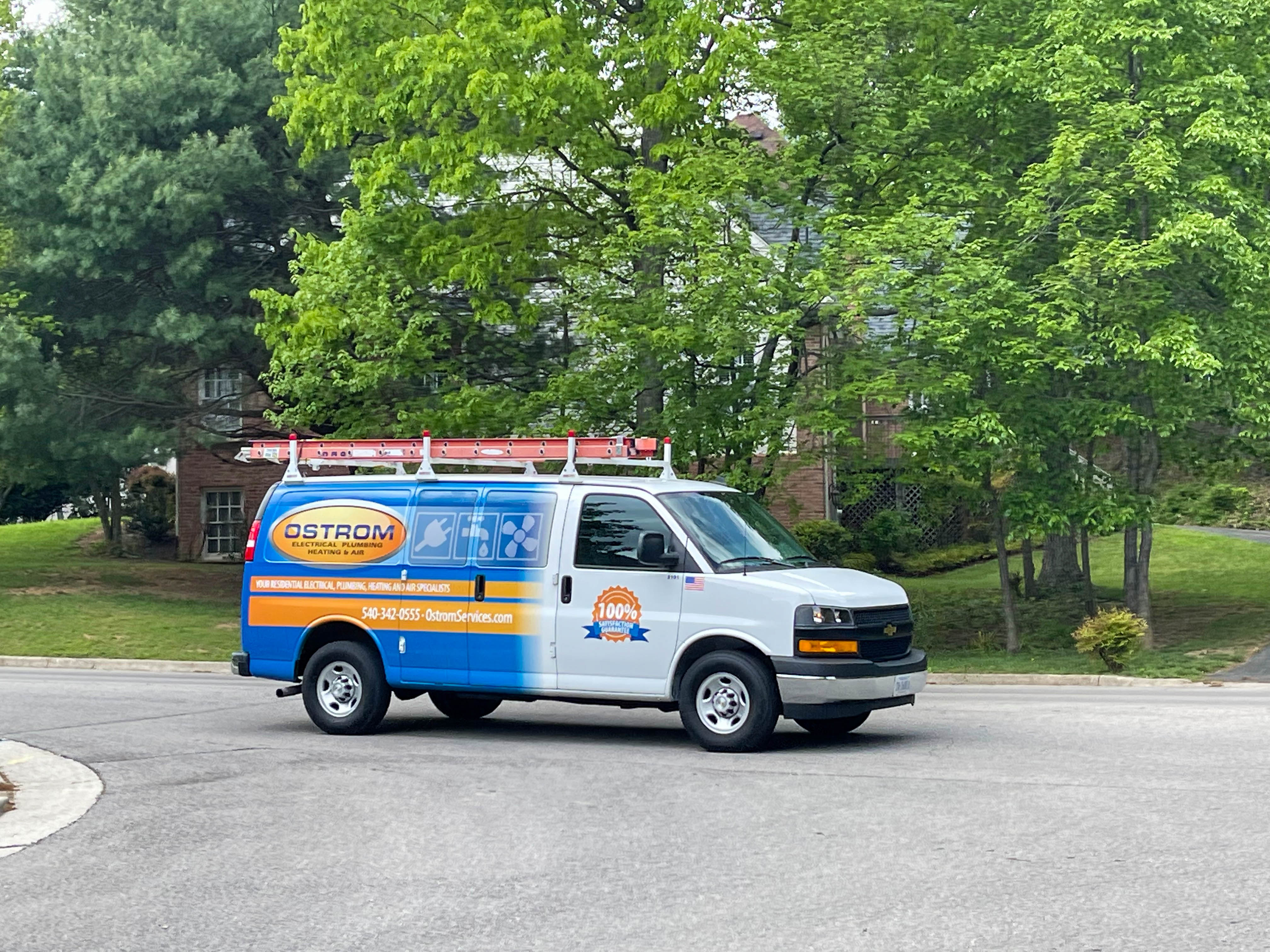 Trust Ostrom Electrical Plumbing Heating & Air Conditioning for expert service on the go!