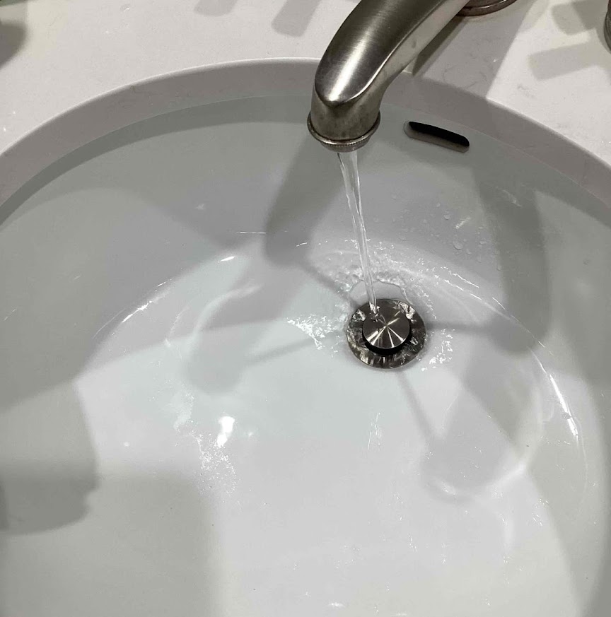 A clean, reliably functioning sink showcases the attention to detail customers expect from Abacus Plumbing, Air Conditioning, & Electrical.