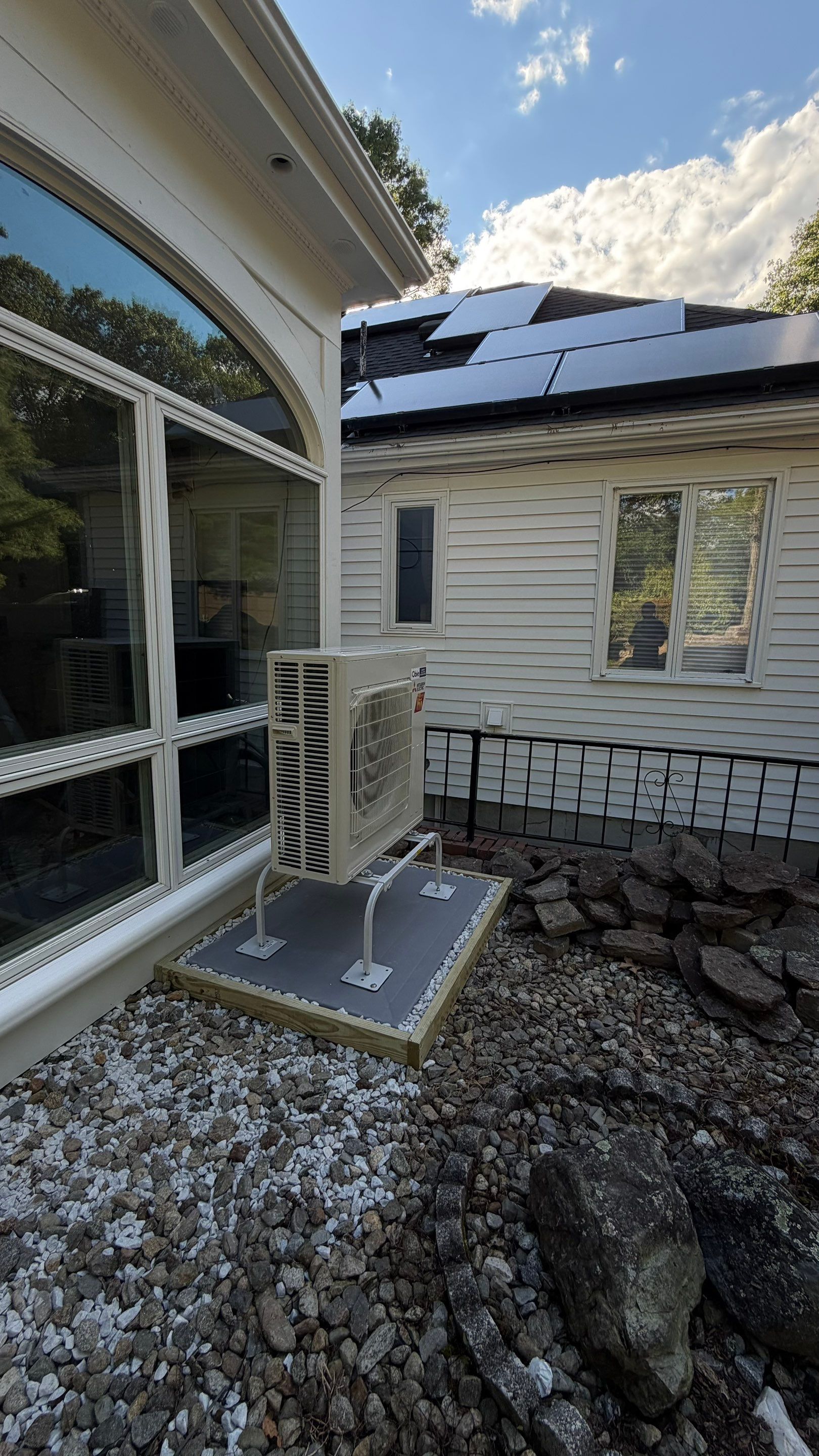 Clean, reliable installation shows Obie Comfort Solutions' commitment to durable, professional HVAC work that complements energy upgrades.