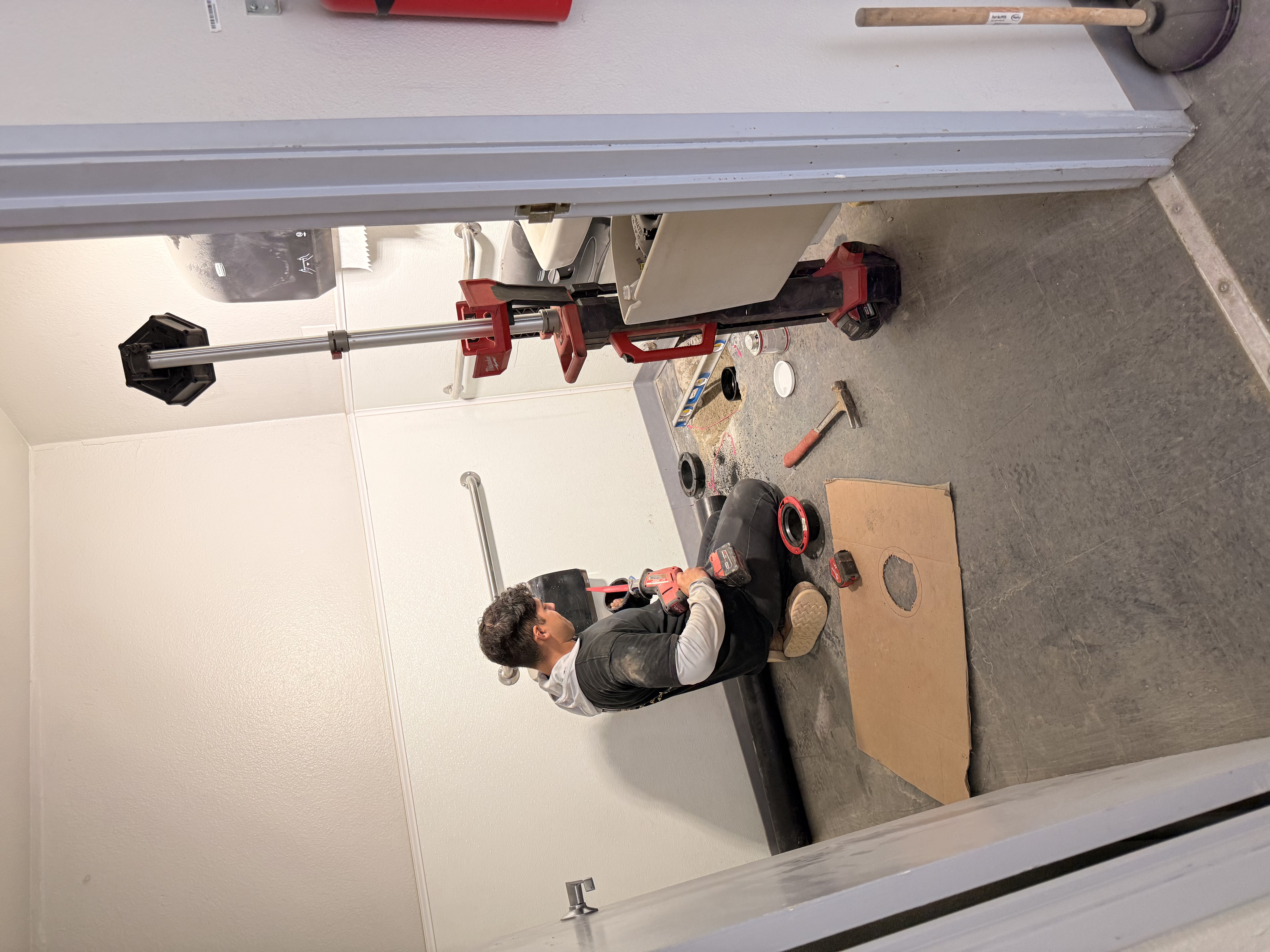 Skilled technicians from Cruz Plumbing & Rooter Services handle commercial restroom repairs carefully, restoring function with professional equipment.