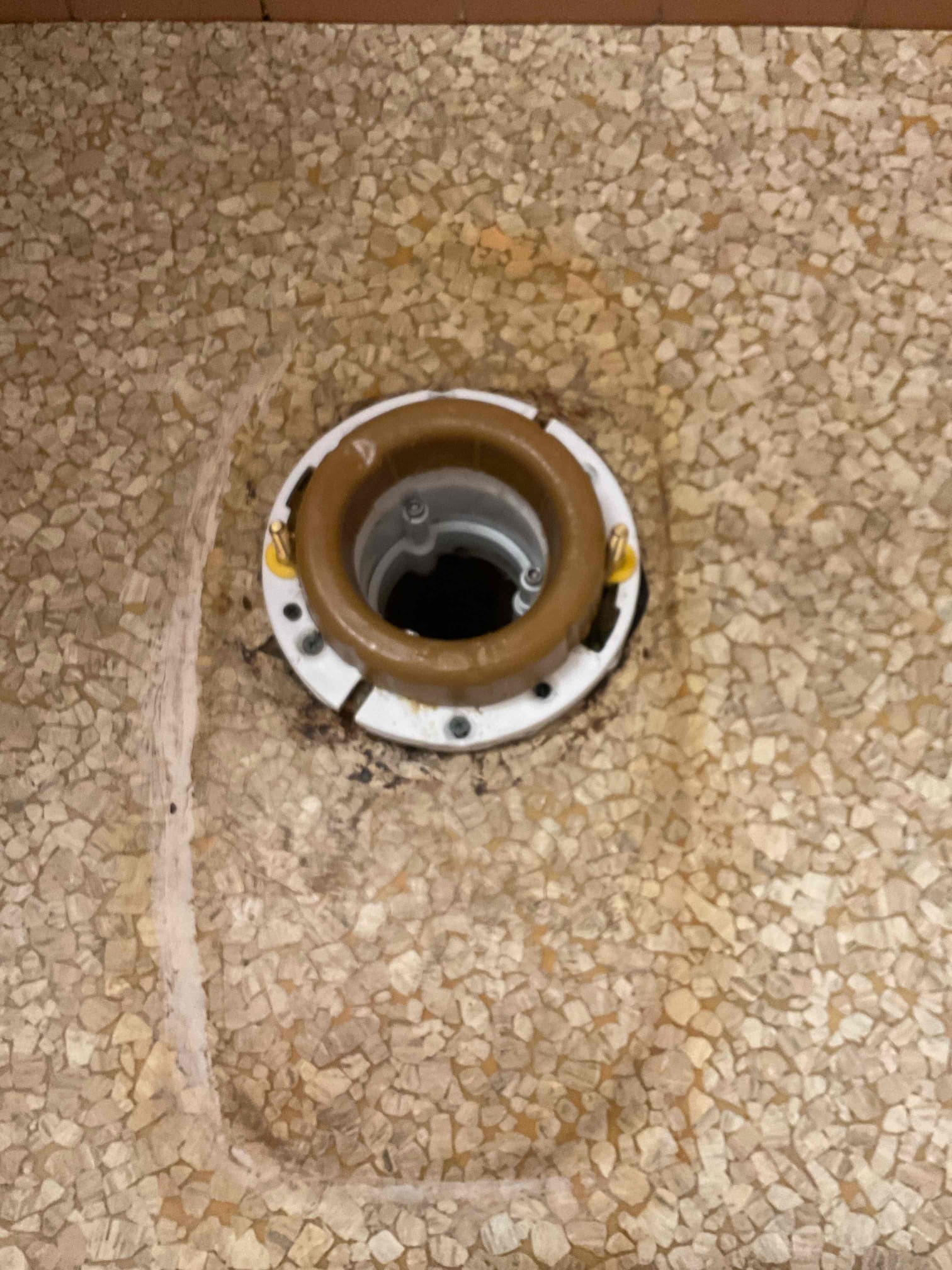 Akian Plumbing, Heating, Cooling & Electric replaced the toilet seal with a modern flange solution, demonstrating clean, reliable workmanship for lasting results.