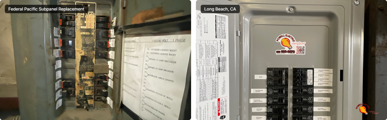 Federal Pacific Subpanel Replacement in Long Beach, CA