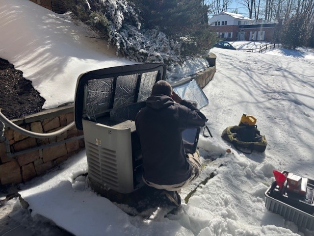 Parrish Services delivers dependable winter HVAC repairs, with skilled technicians working on outdoor units to restore reliable home comfort.