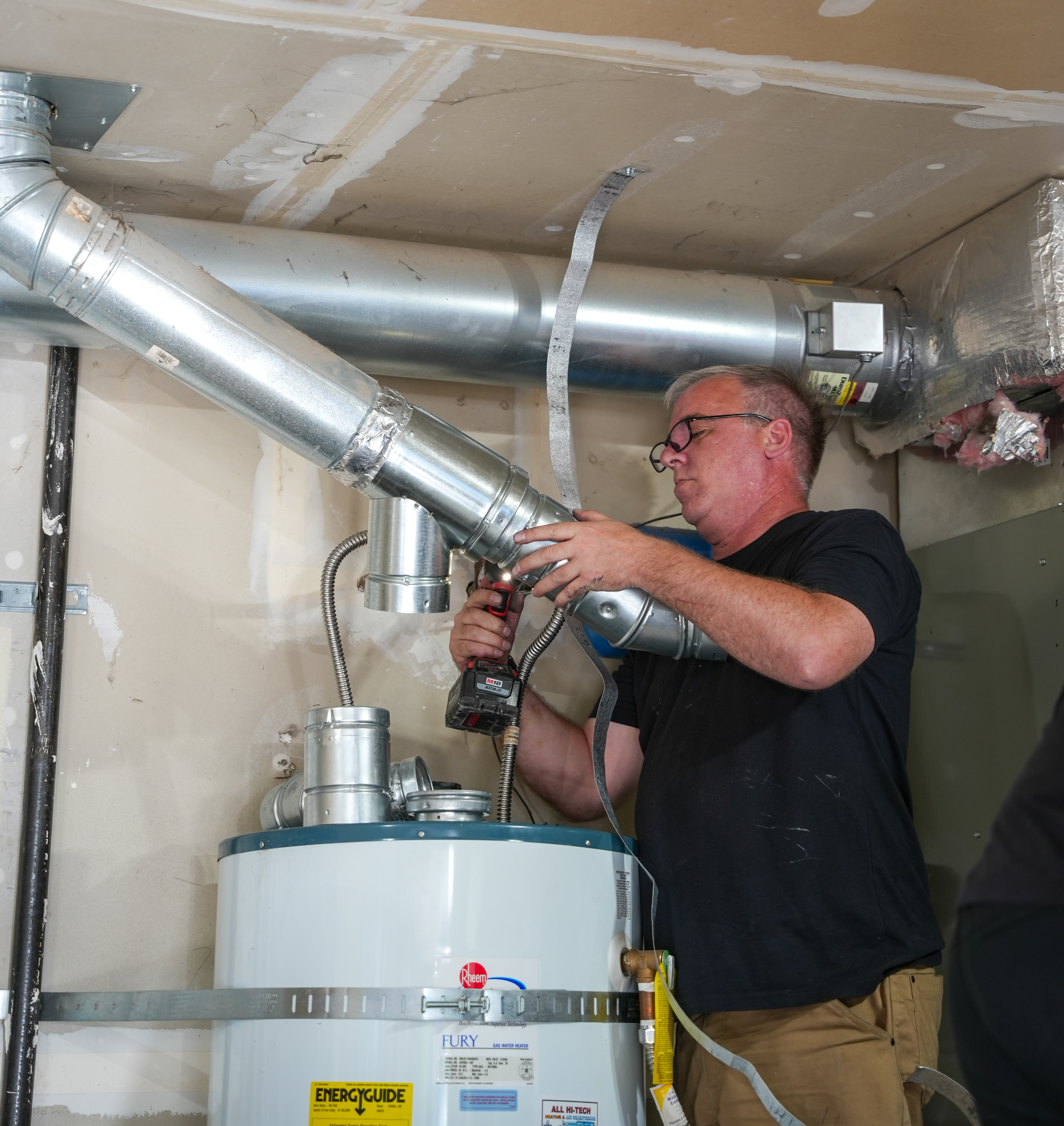 Skilled technicians from Eco Electric, Plumbing, Heating and Air deliver precise HVAC and water heater care, showing reliable craftsmanship on every job.