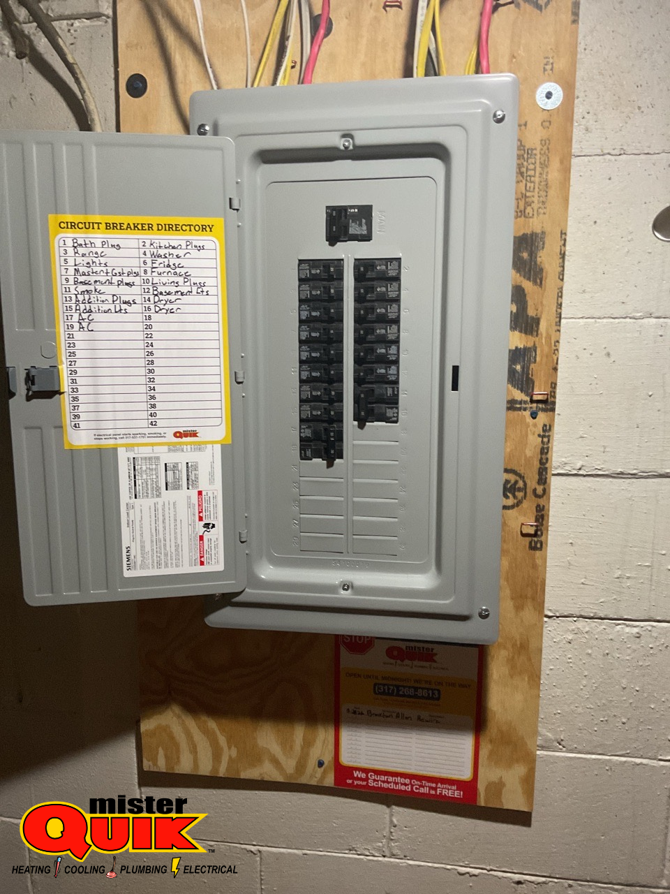 Experience seamless electrical services with Mister Quik Home Services, where every detail is handled with precision and care for your peace of mind.