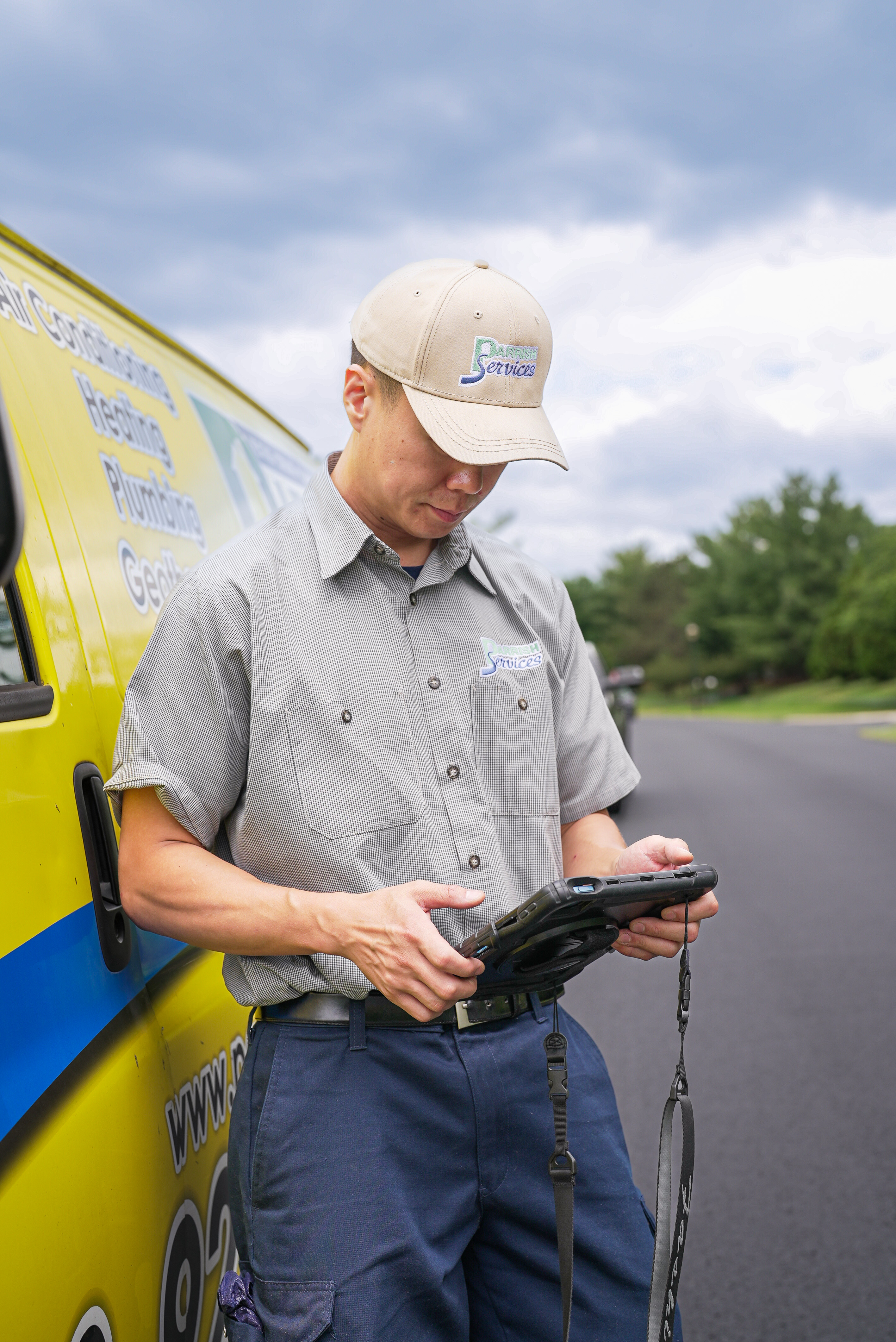 Parrish Services showcases professionalism and reliability with expert technicians ready to serve at your doorstep.