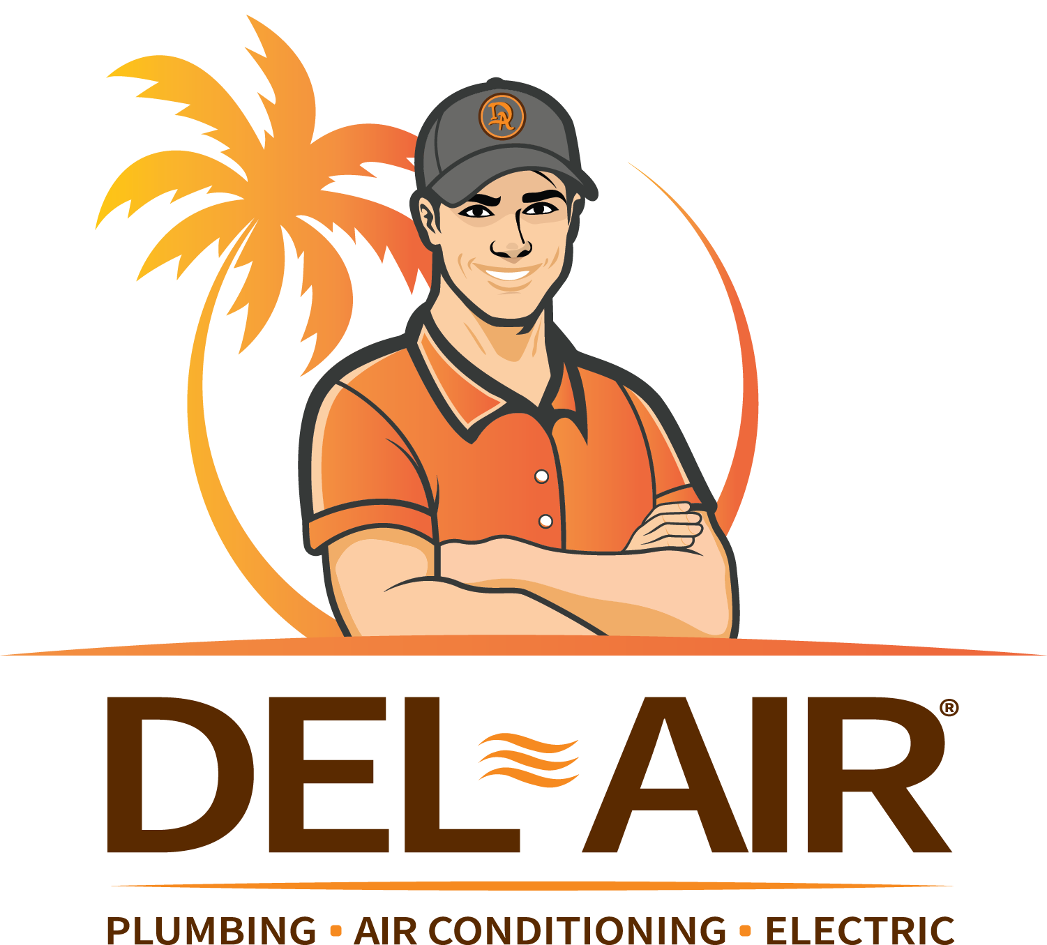 Del-Air Heating, Air Conditioning, Plumbing and Electrical Logo