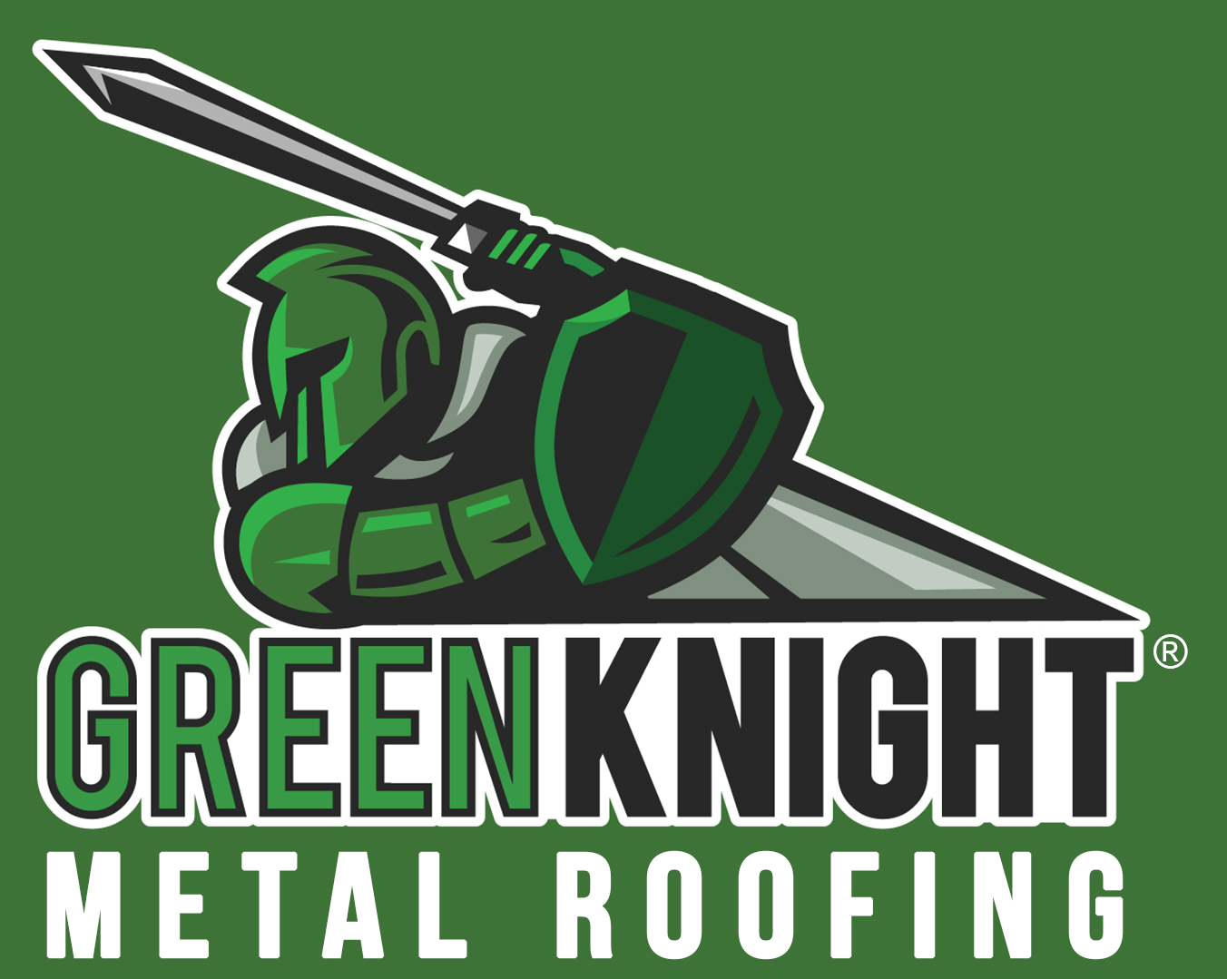 Green Knight® Metal Roofing Logo