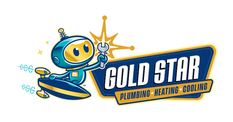 Gold Star Plumbing, Heating, & Cooling Logo