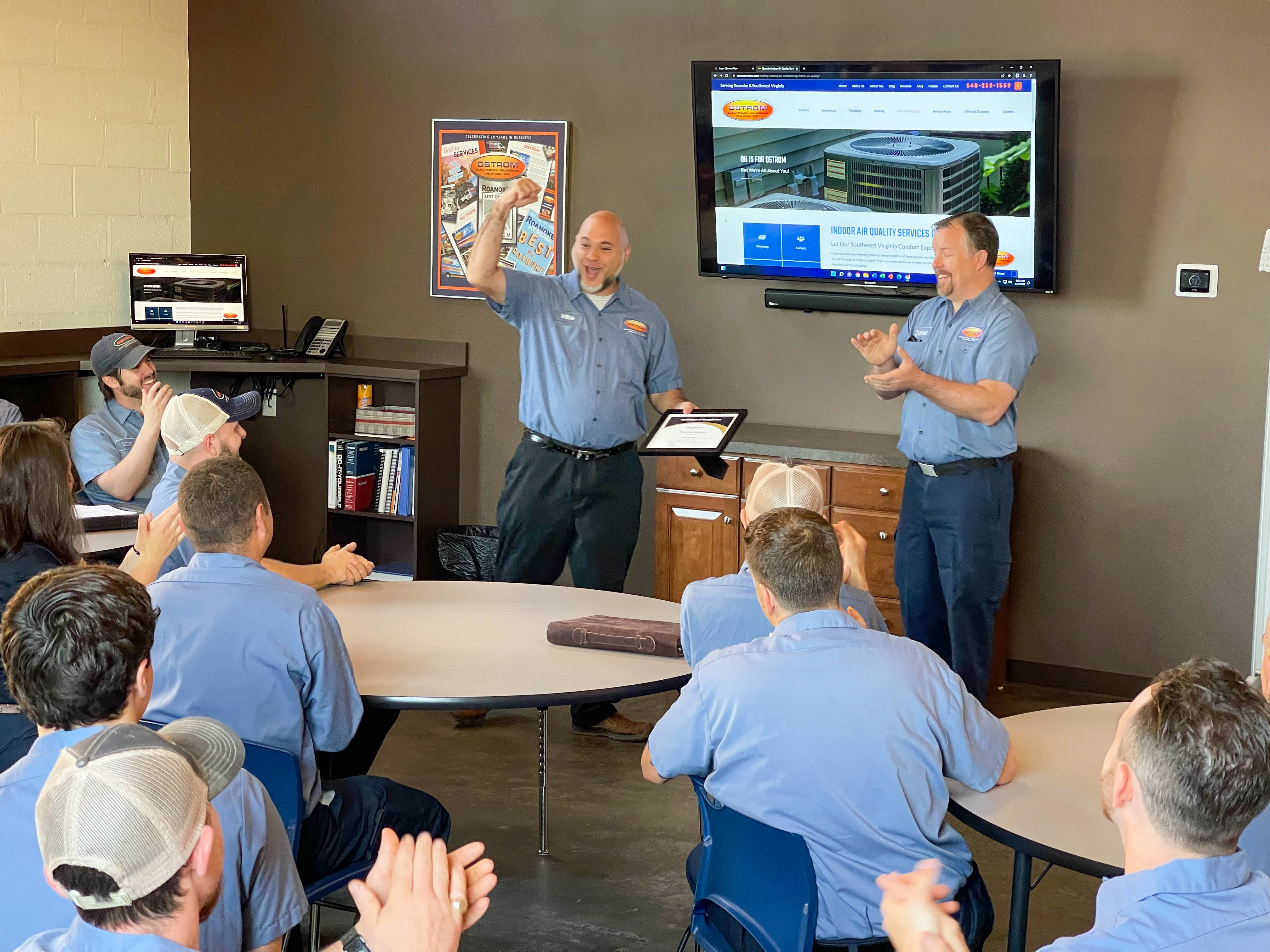 Ostrom Electrical Plumbing Heating & Air Conditioning values professionalism and teamwork, ensuring quality service every time.