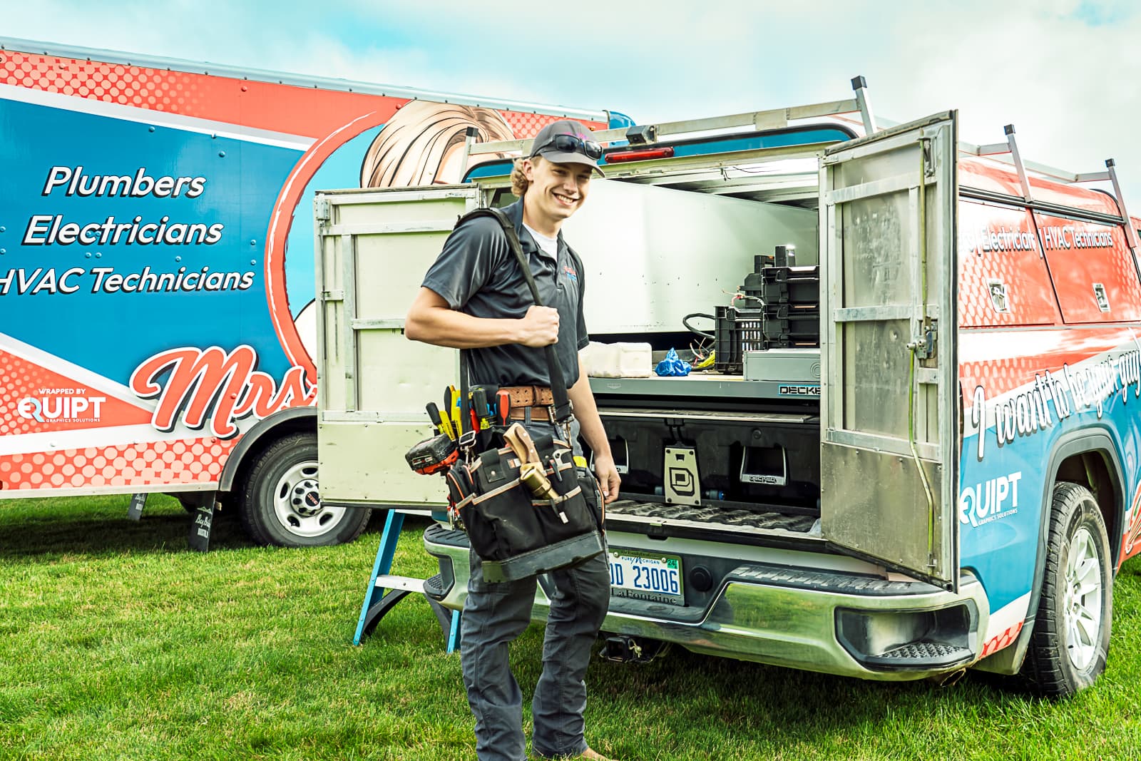 Experience unmatched professionalism and customer service with Mrs. Michael Plumbers, Electricians, and HVAC Technicians, always ready to serve you.