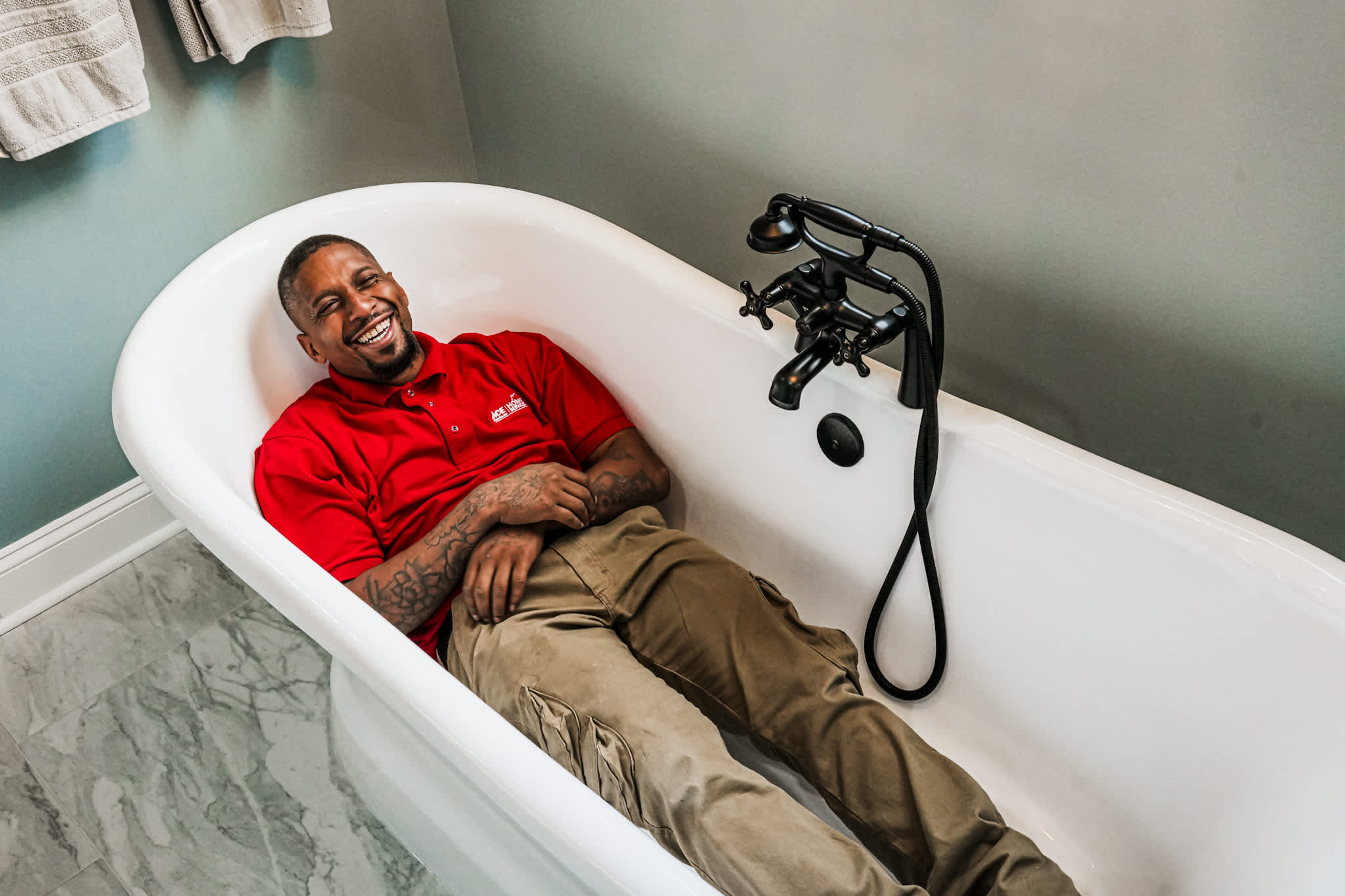 Parrish Services shows dependable, friendly workmanship and clean installations that leave bathrooms looking polished and customer ready.