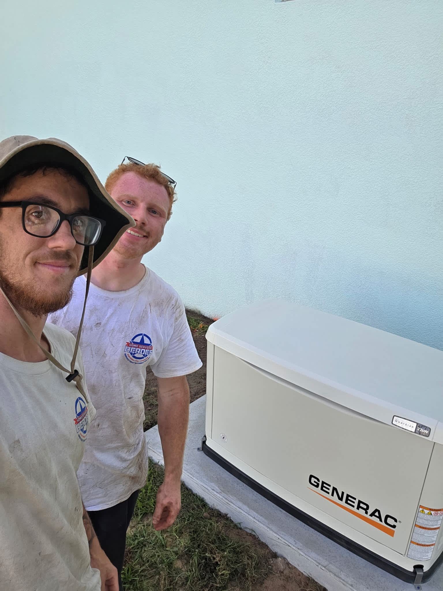 Dependable standby generator installation by Home Service Heroes, showcasing quality and reliability.