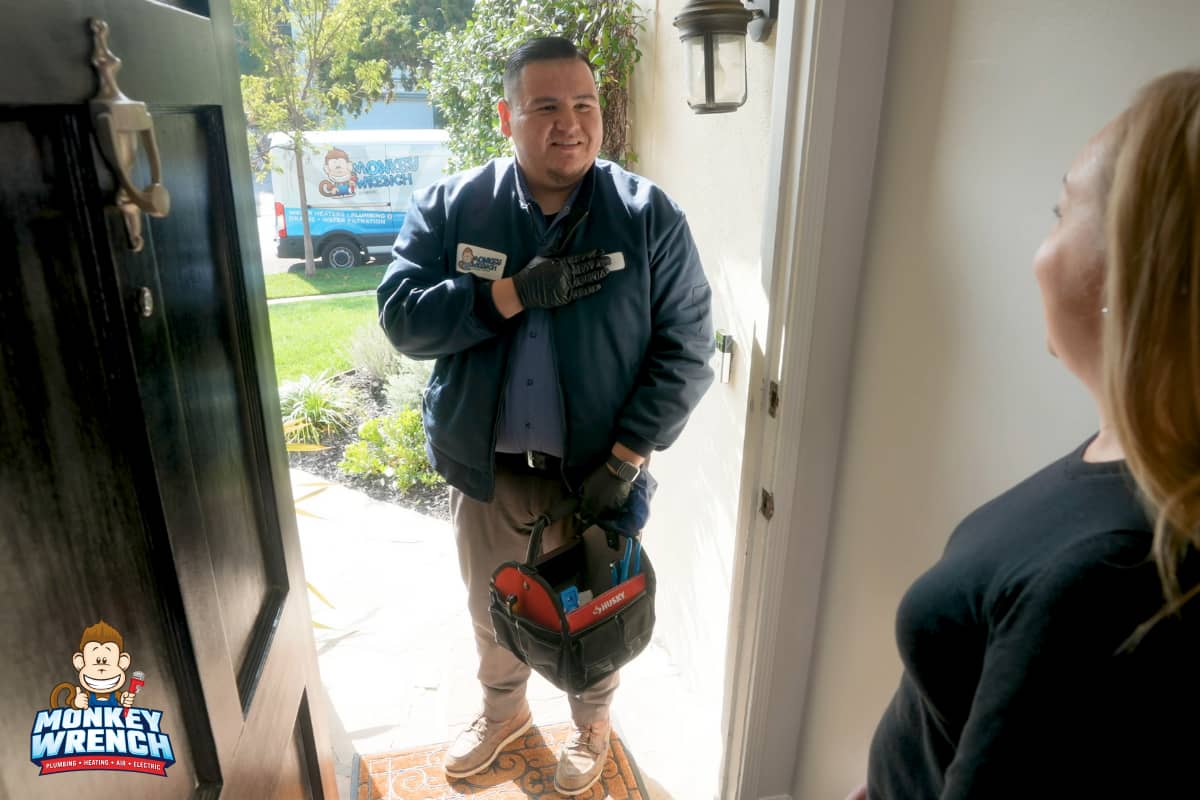 Experience outstanding service with a smile from Monkey Wrench Plumbing, Heating, Air & Electric.