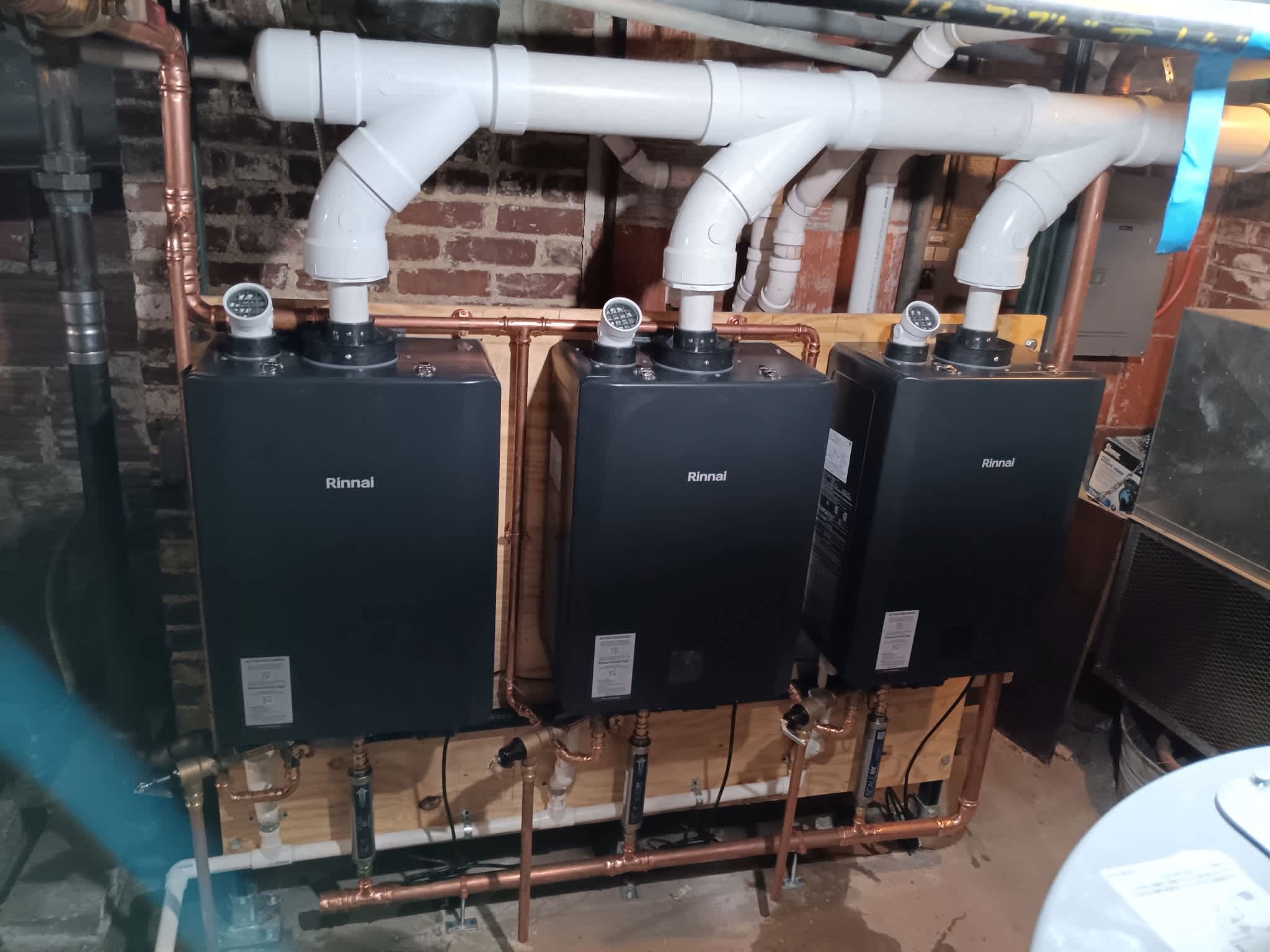 Efficiently installed tankless water heaters showcase Lanz Plumbing, Heating & Cooling, Inc.'s commitment to quality and professionalism.