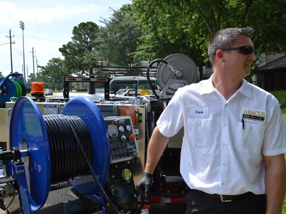 Experienced technicians from Abacus Plumbing, Air Conditioning & Electrical arrive on-site with organized equipment and a focus on reliable, professional service.