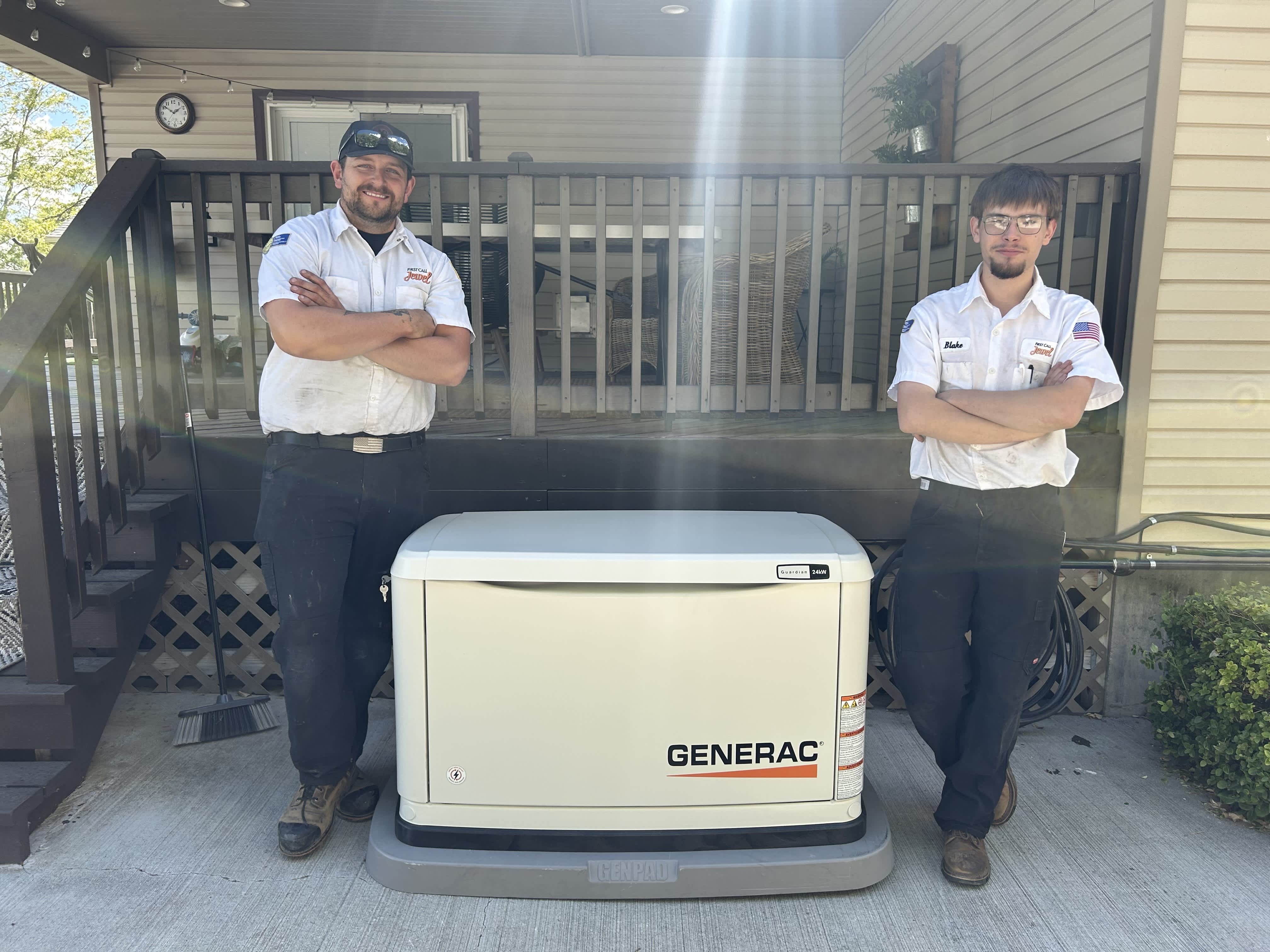 First Call Jewel's professional team ensures your standby generator is installed with utmost care and expertise. Trust in quality and reliability.
