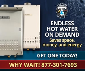 Experience endless hot water on demand with Tri-State Water, Power, and Air—saving space, money, and energy!