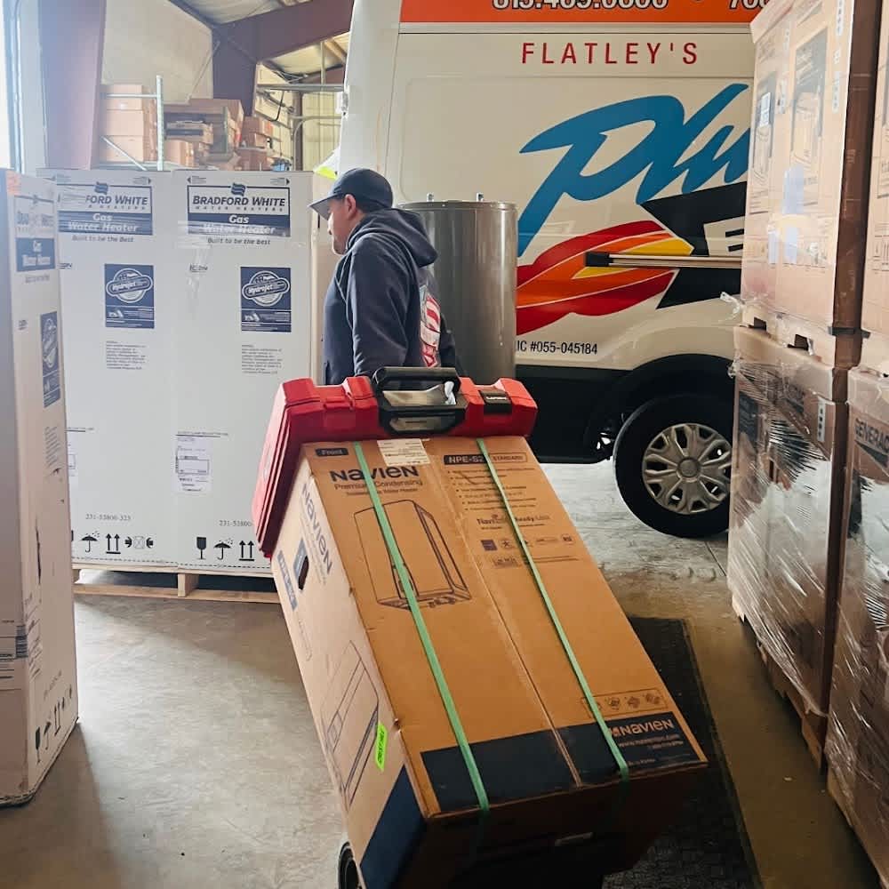 Experience top-notch service and efficiency with Flatley's Plumbing Express - always ready to serve!