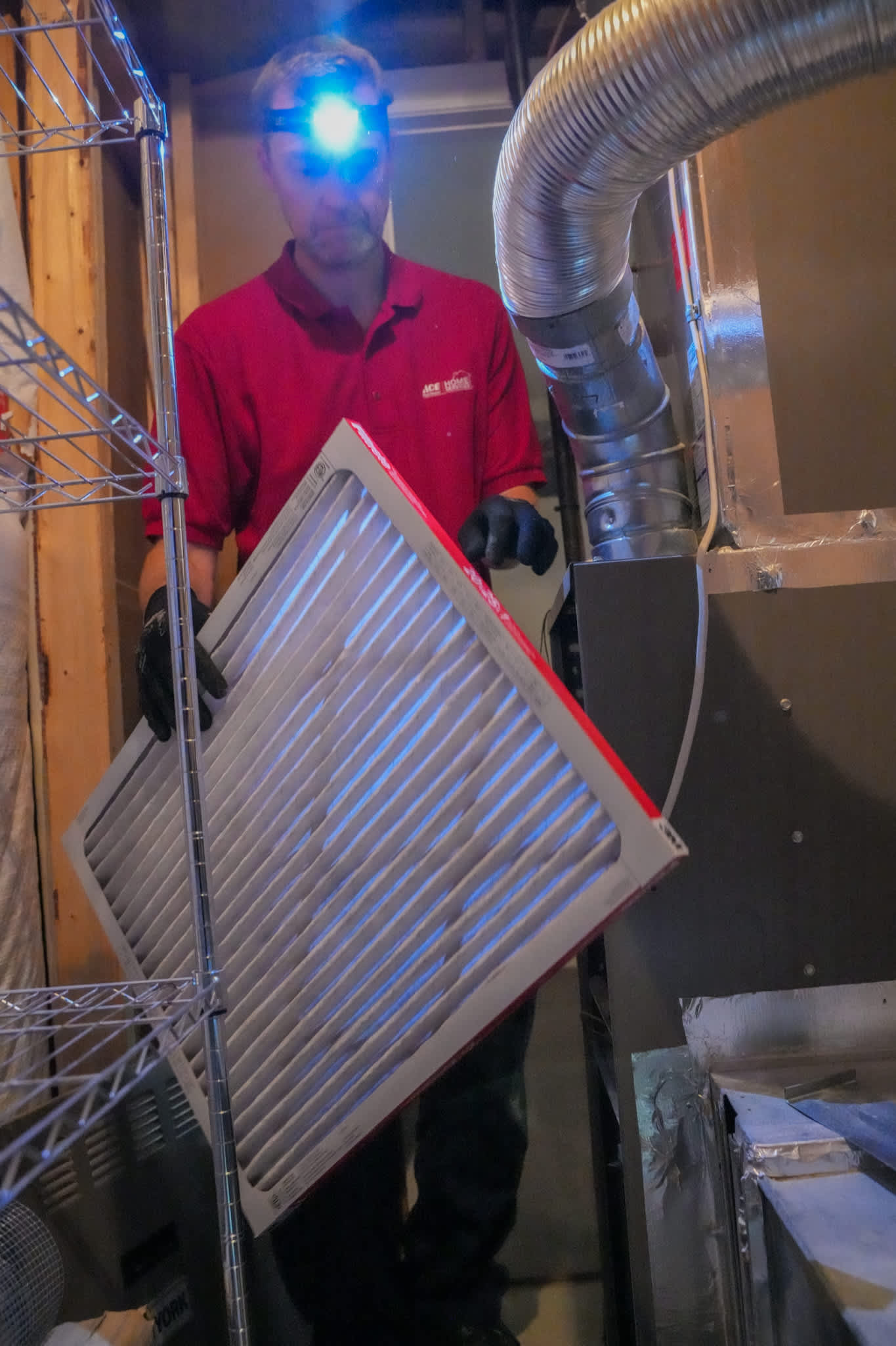 A Parrish Services technician provides reliable furnace maintenance and filter replacement, keeping your home’s HVAC running clean and efficient.
