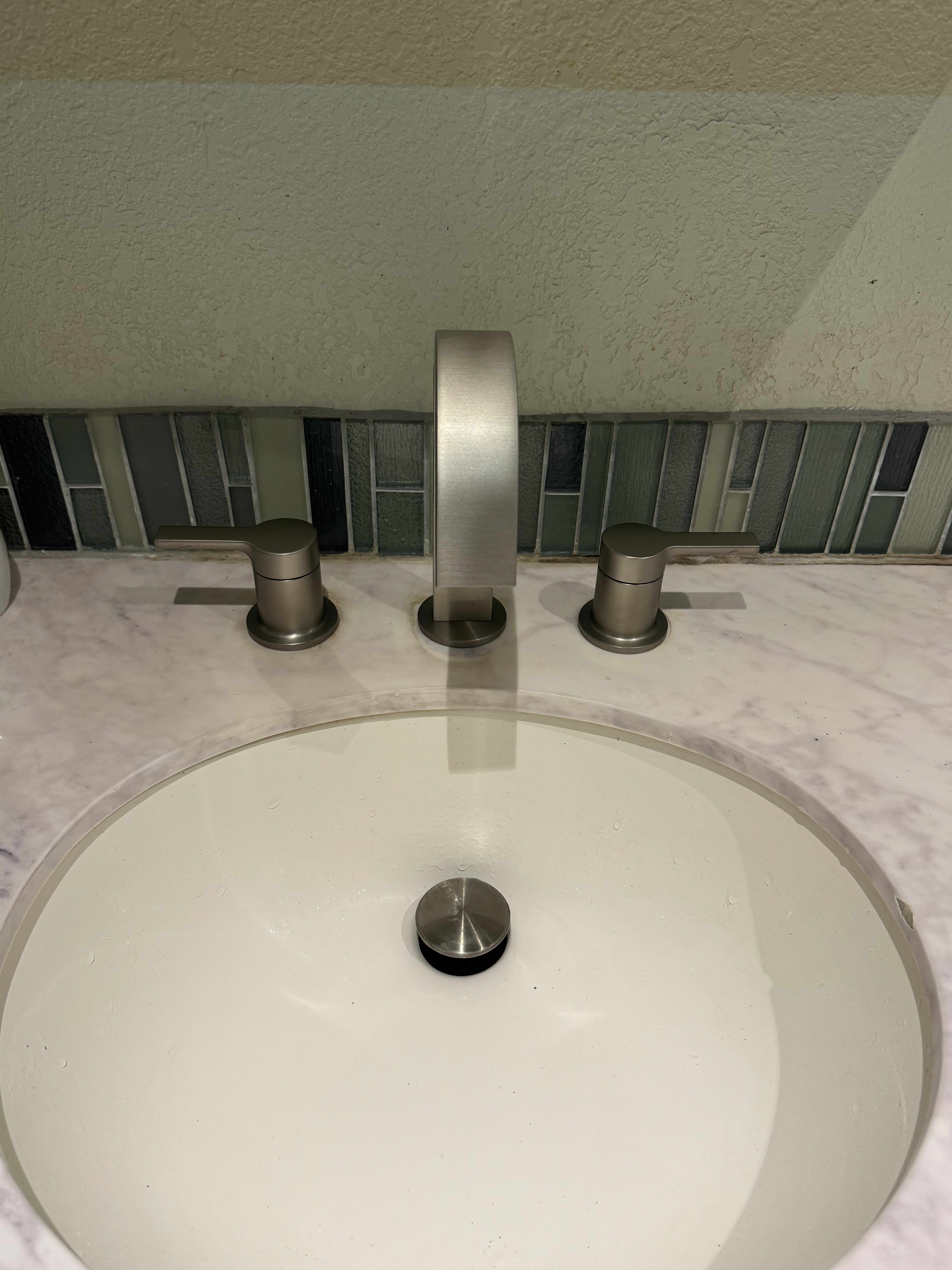 A clean, modern faucet installation shows the craftsmanship customers trust from Big Island Plumbing, highlighting durability and finish.
