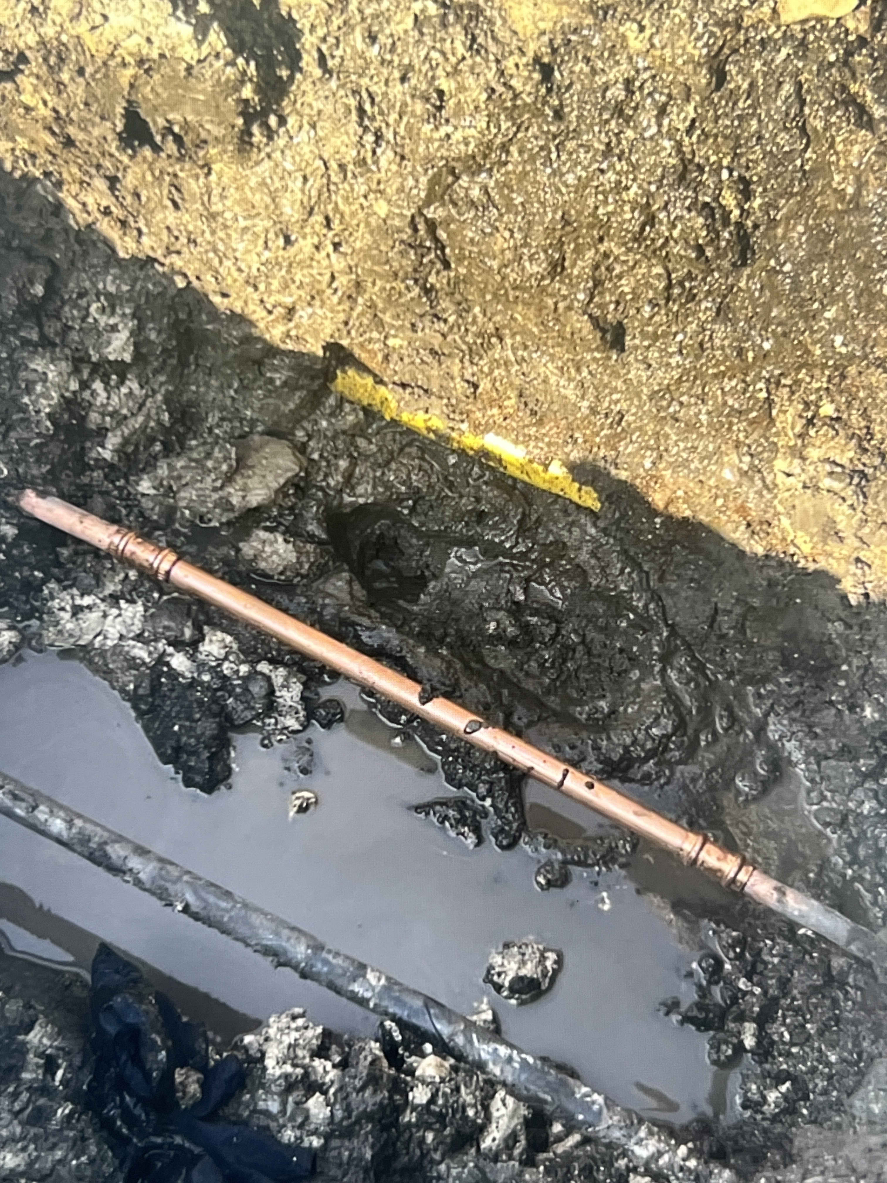 Clear excavation and careful pipe exposure highlight Rise Plumbing Systems commitment to precise, durable plumbing repairs in difficult conditions.