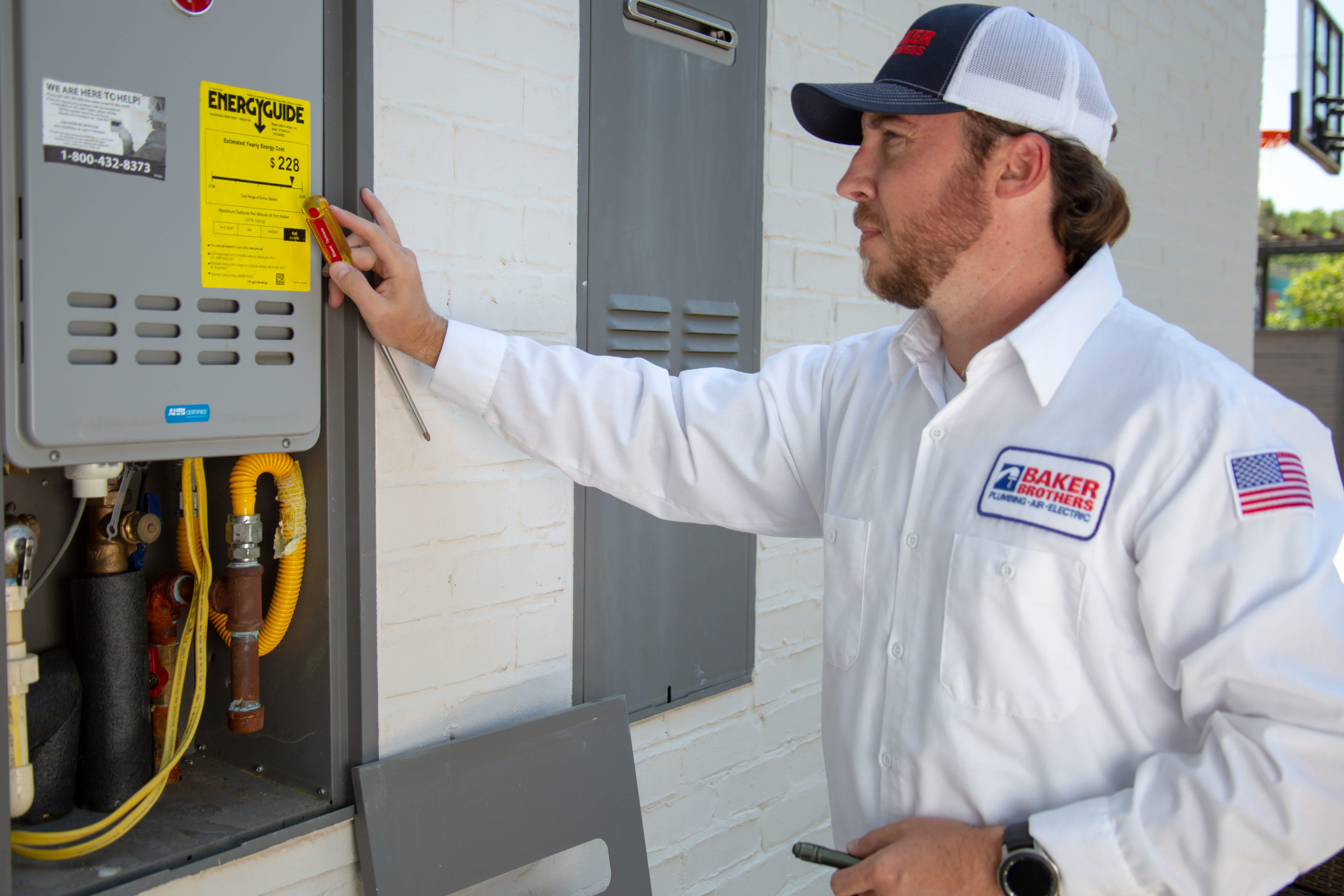 Experience top-notch professionalism and quality service with Baker Brothers Plumbing, Air & Electric.