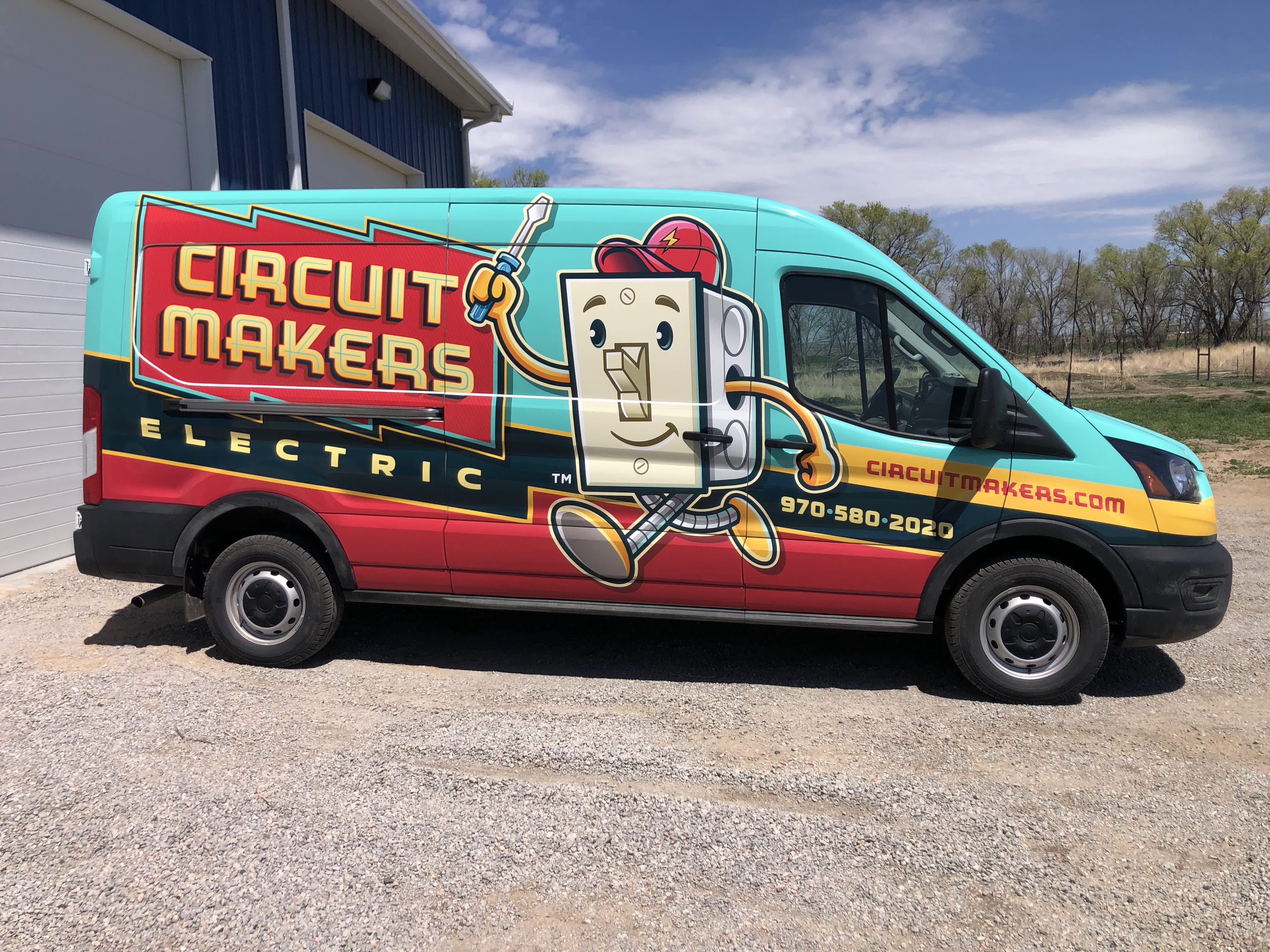 Trust Circuit Makers Electric for colorful and reliable service with a smile!