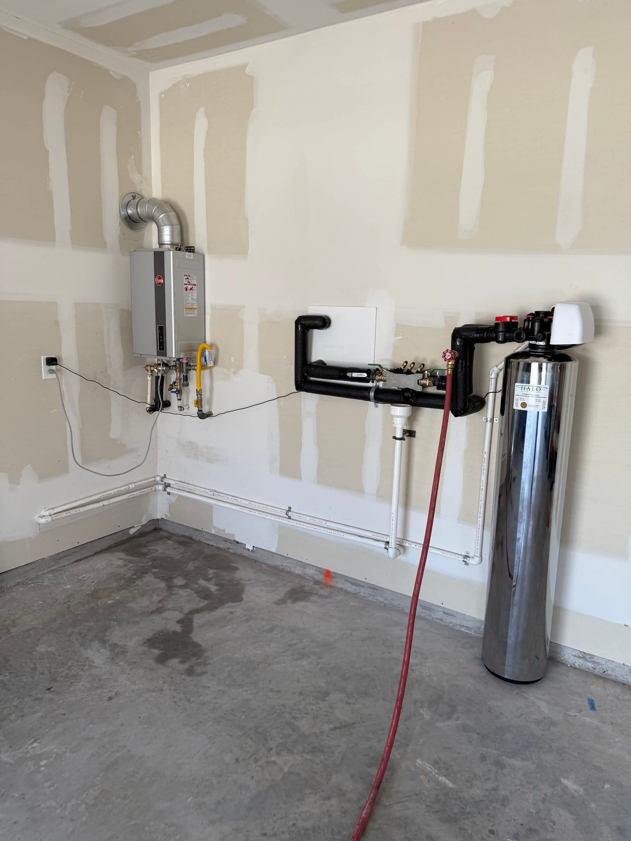 Milestone Electric, A/C, & Plumbing ensures a seamless and efficient utility system with expertly installed tankless water heaters and advanced water filtration.