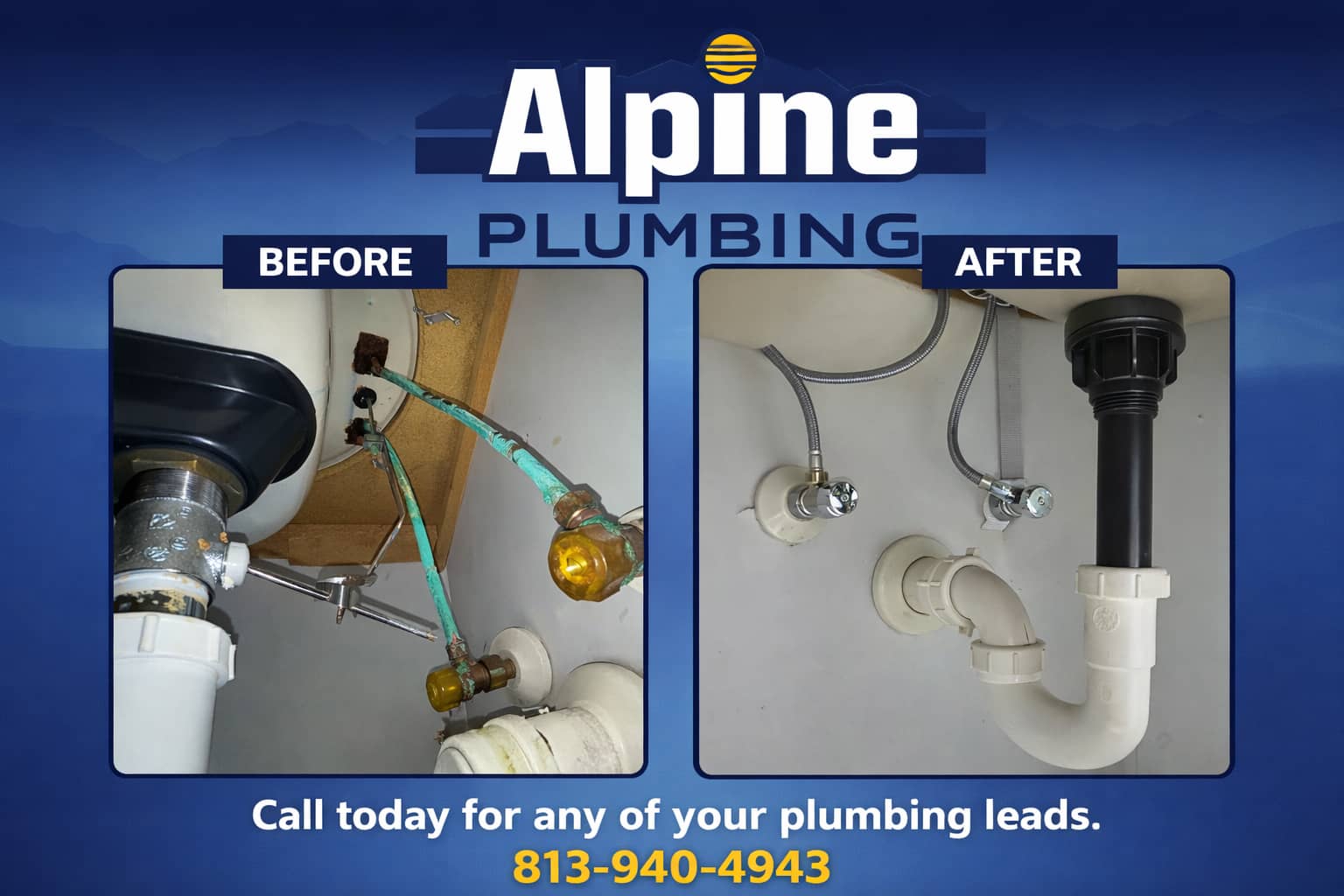 Alpine Plumbing transforms outdated plumbing into a pristine and reliable system, ensuring your peace of mind and greater home efficiency.