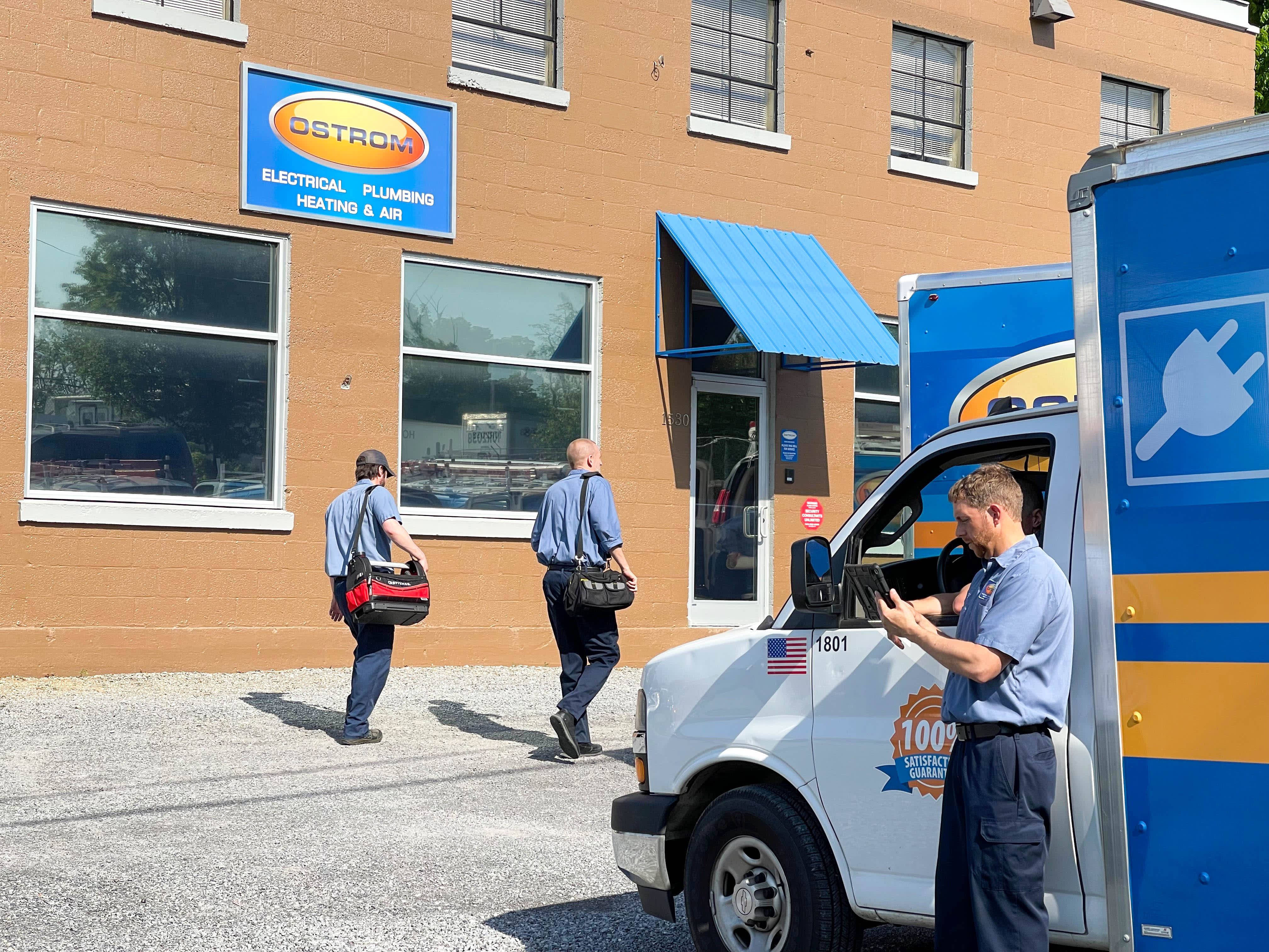 Experience top-notch service with Ostrom Electrical Plumbing Heating & Air – where professionalism meets reliability.