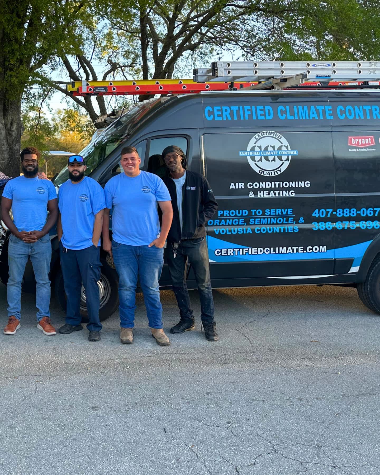 At Certified Climate Control, our friendly team is ready to ensure your comfort with top-notch air conditioning and heating services.