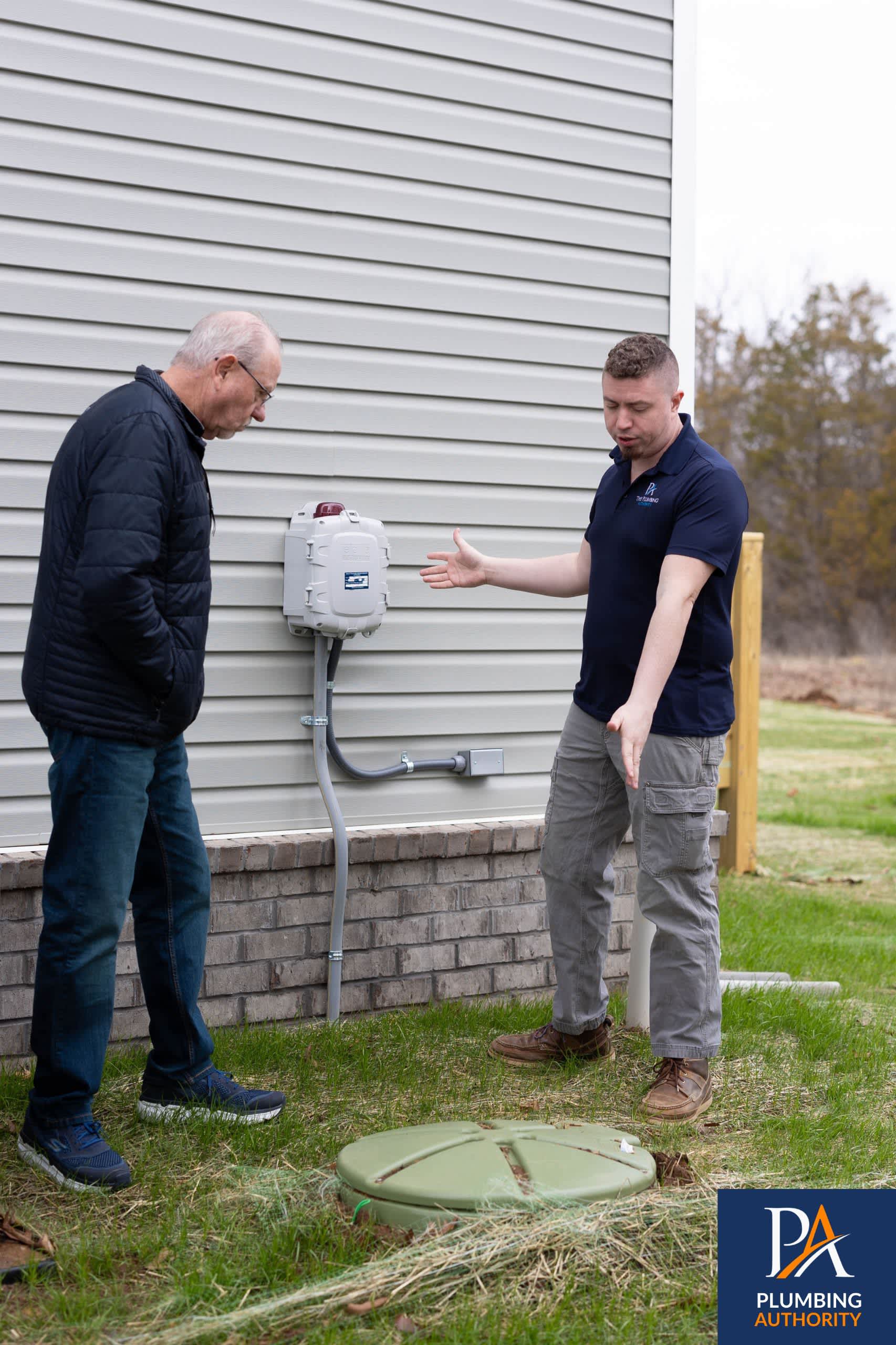 Our team from The Plumbing Authority explains the work clearly on-site, showing professional care and reliable service.