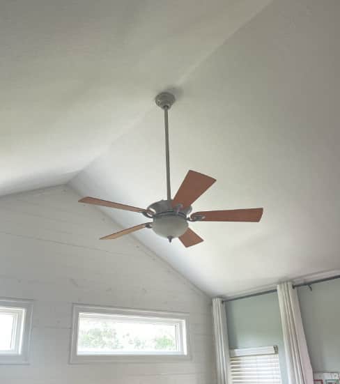 Elevate your home's comfort and style with expert ceiling fan installation by SALT Plumbing Air & Electric.