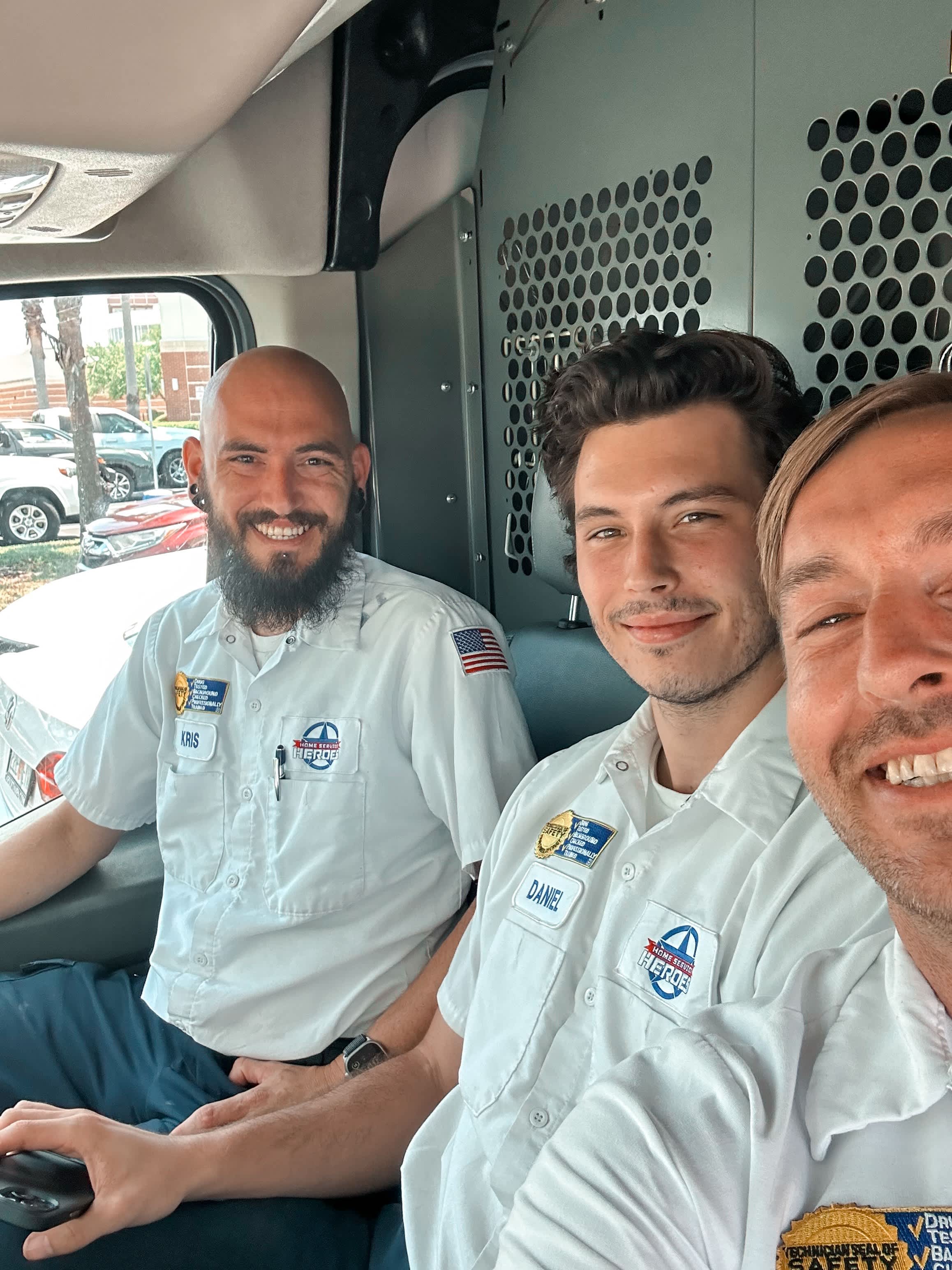 Meet the friendly professionals of Home Service Heroes, ready to deliver top-notch service right to your door!