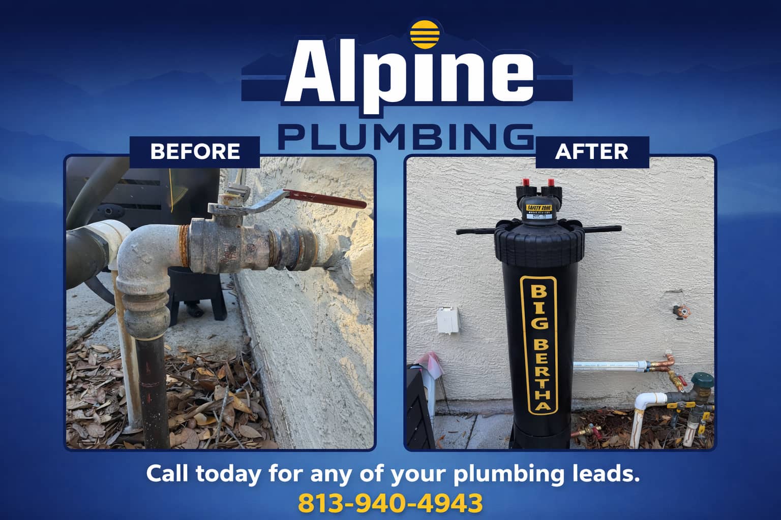 Experience top-tier plumbing solutions with Alpine Plumbing's expert services, ensuring superior upgrades every time. Call today for any of your plumbing needs.