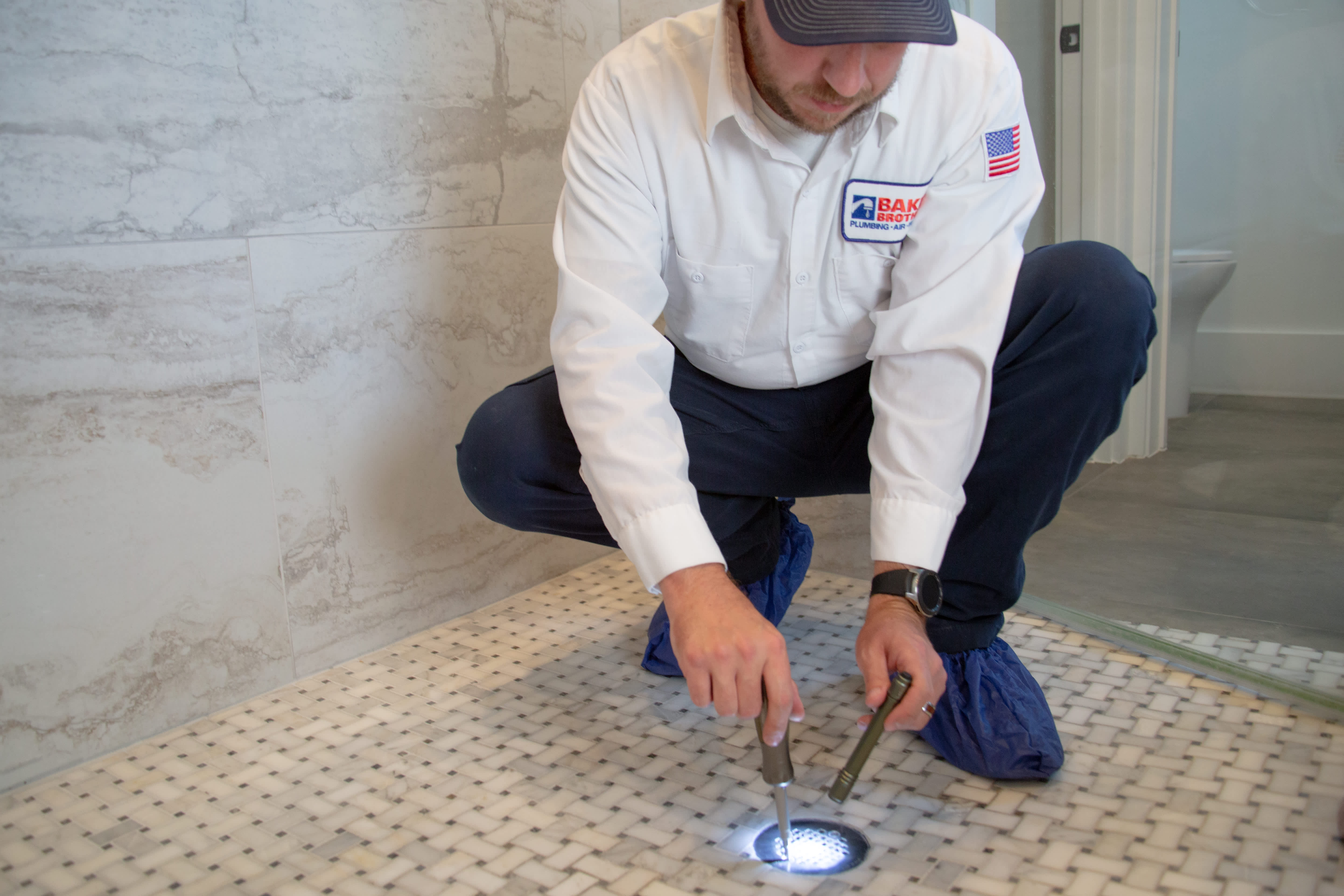 Expert plumbing solutions by Baker Brothers Plumbing, Air & Electric: quality and professionalism in every project.