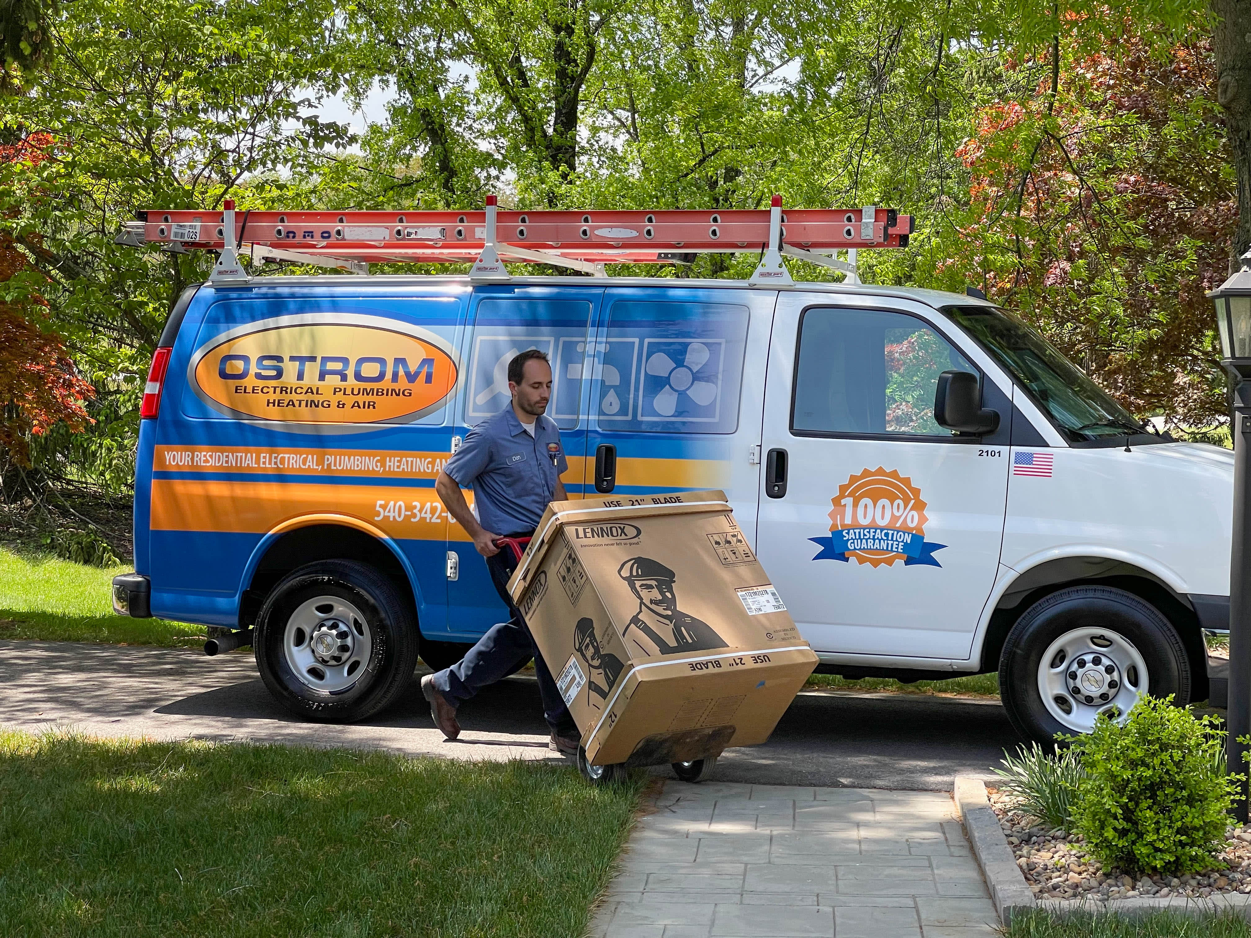 Experience top-notch HVAC solutions with Ostrom Electrical Plumbing Heating & Air Conditioning—your satisfaction guaranteed.