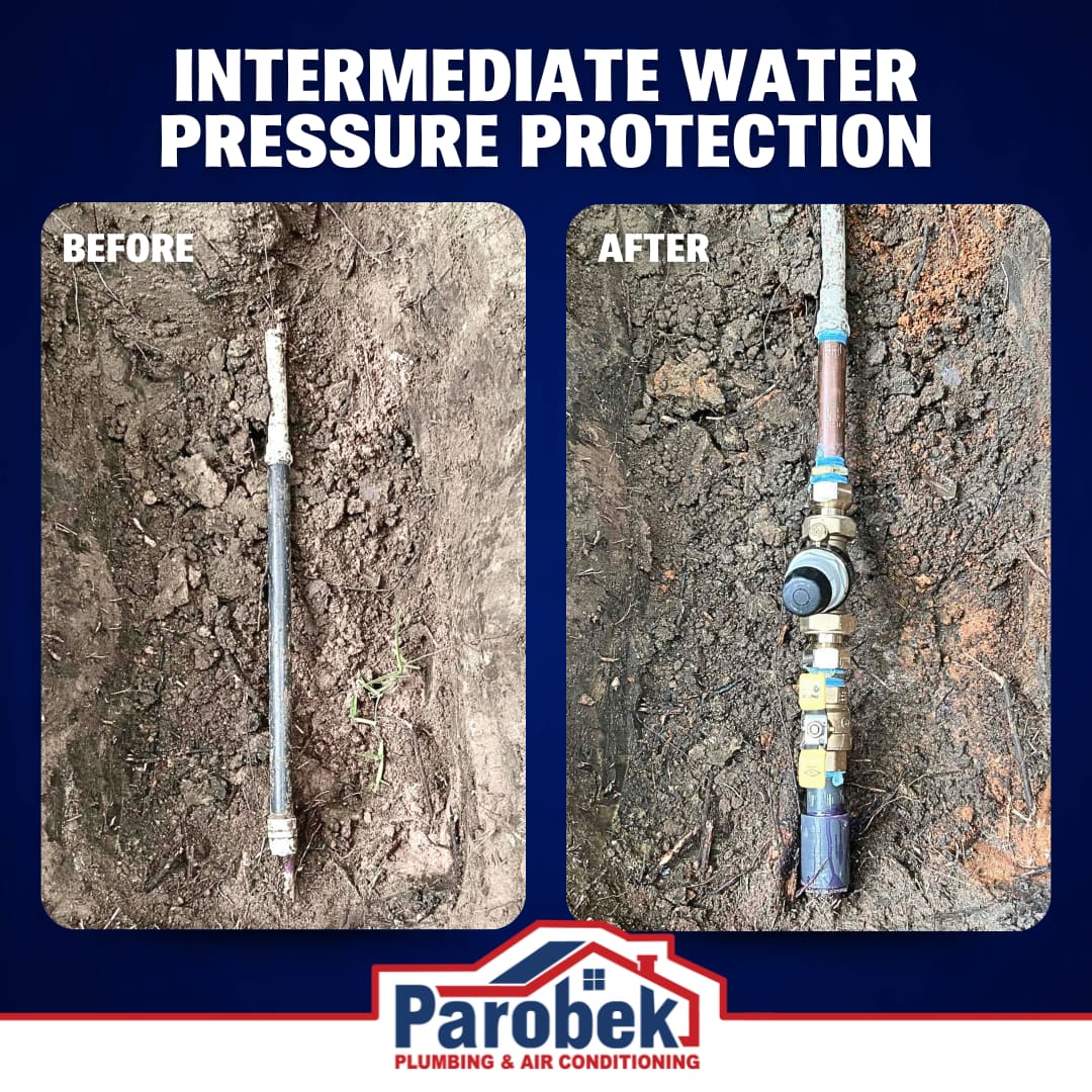 Enhance your home with Parobek Plumbing & Air Conditioning's expert water pressure protection.