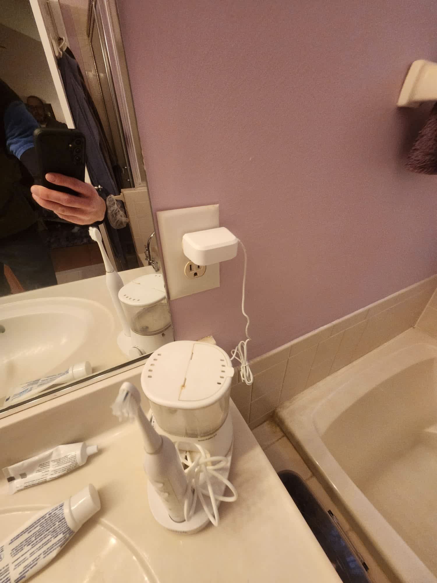 Experience the reliability and safety of professional electrical services with Service Professionals, ensuring your bathroom is always powered up.