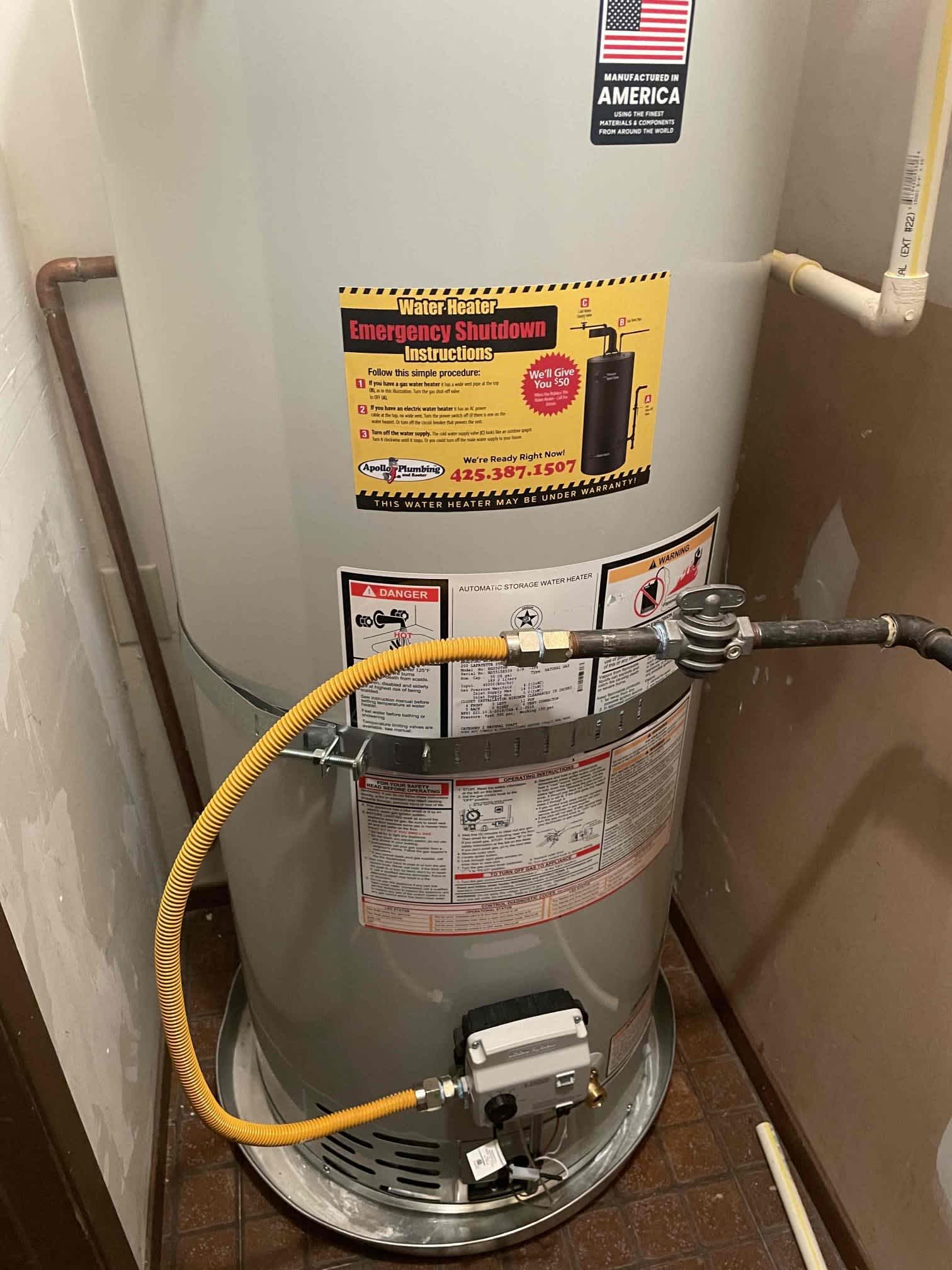 Trust Apollo Plumbing for expert water heater installation and reliable emergency support.